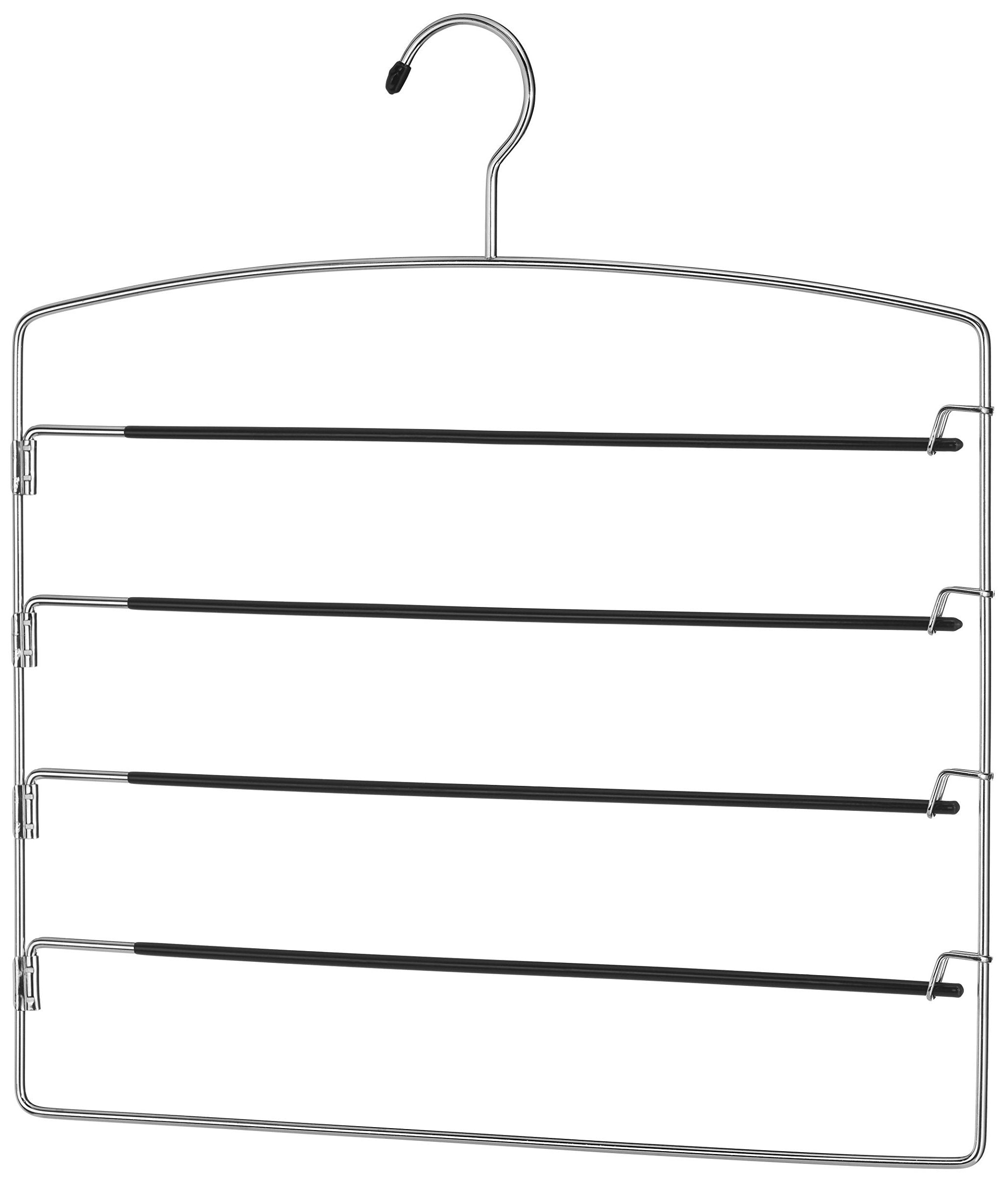 Whitmor 6021-184 Pants Hangers, 1, Chrome