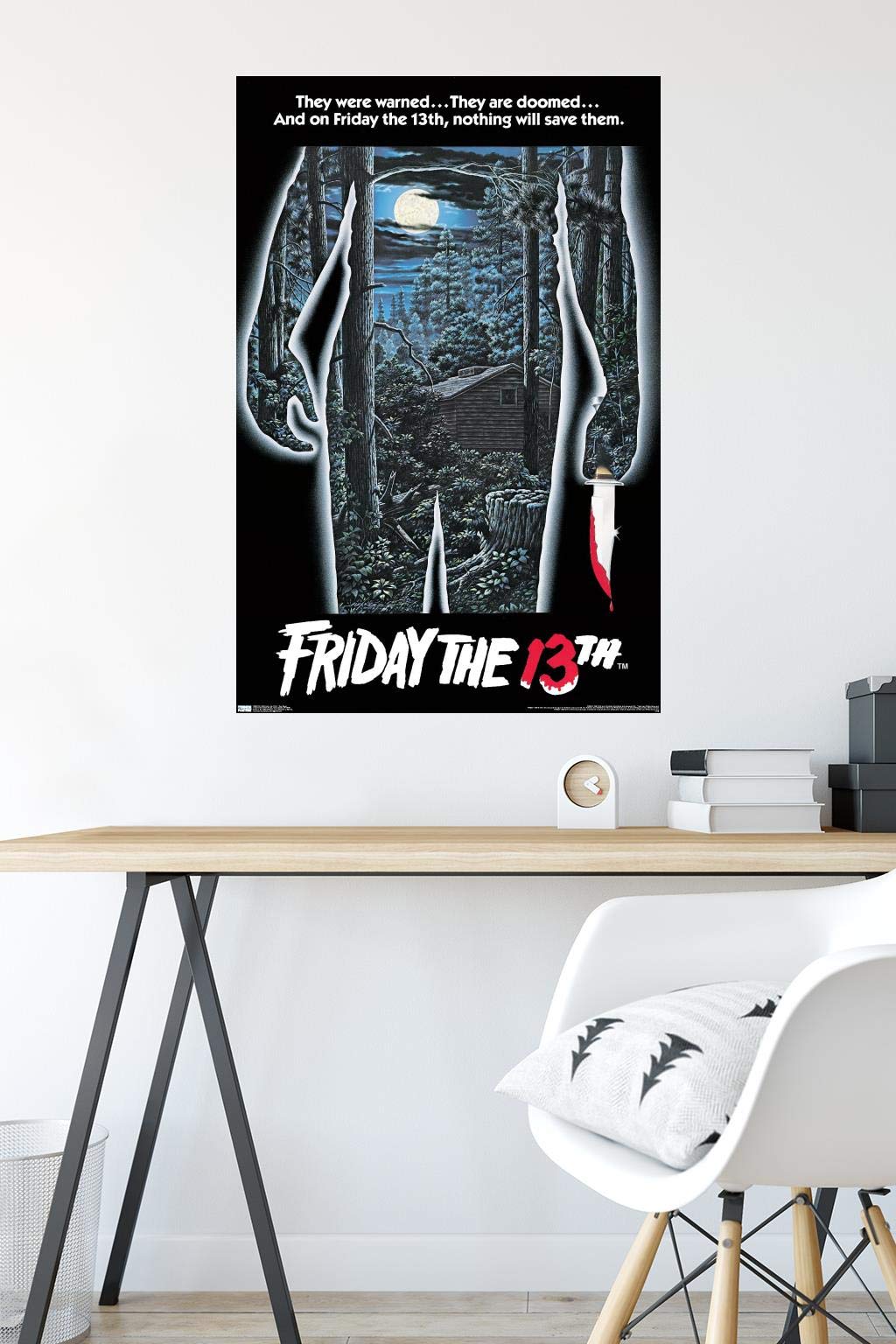 Trends International 24X36 Friday The 13Th - One Sheet Wall Poster, 24'' X 36'', Premium Unframed Version