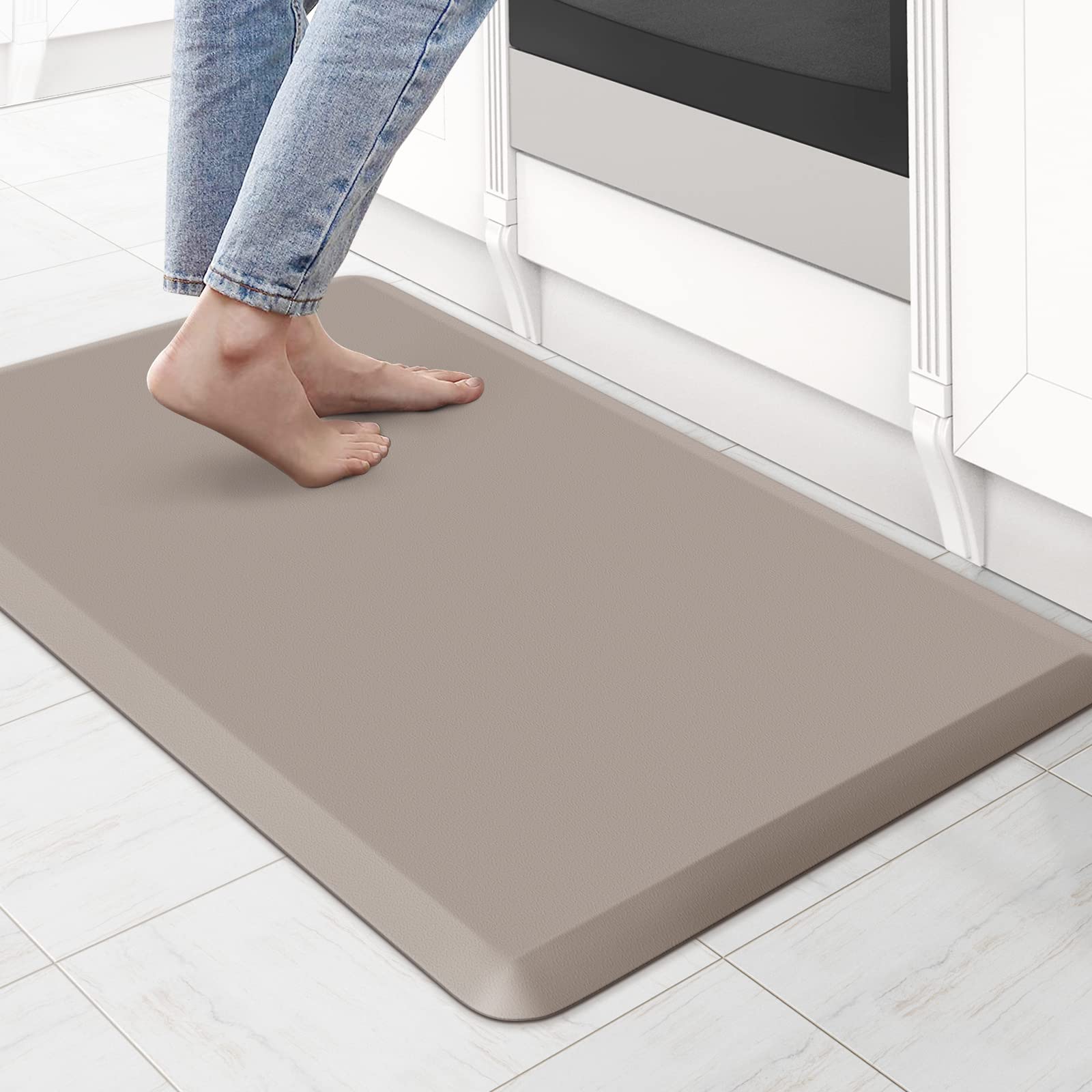 Kitchenclouds Kitchen Mat Cushioned Anti Fatigue Rug 24''X70'' Waterproof, Non Slip, Standing And Comfort Desk/Floor Mats For Ho