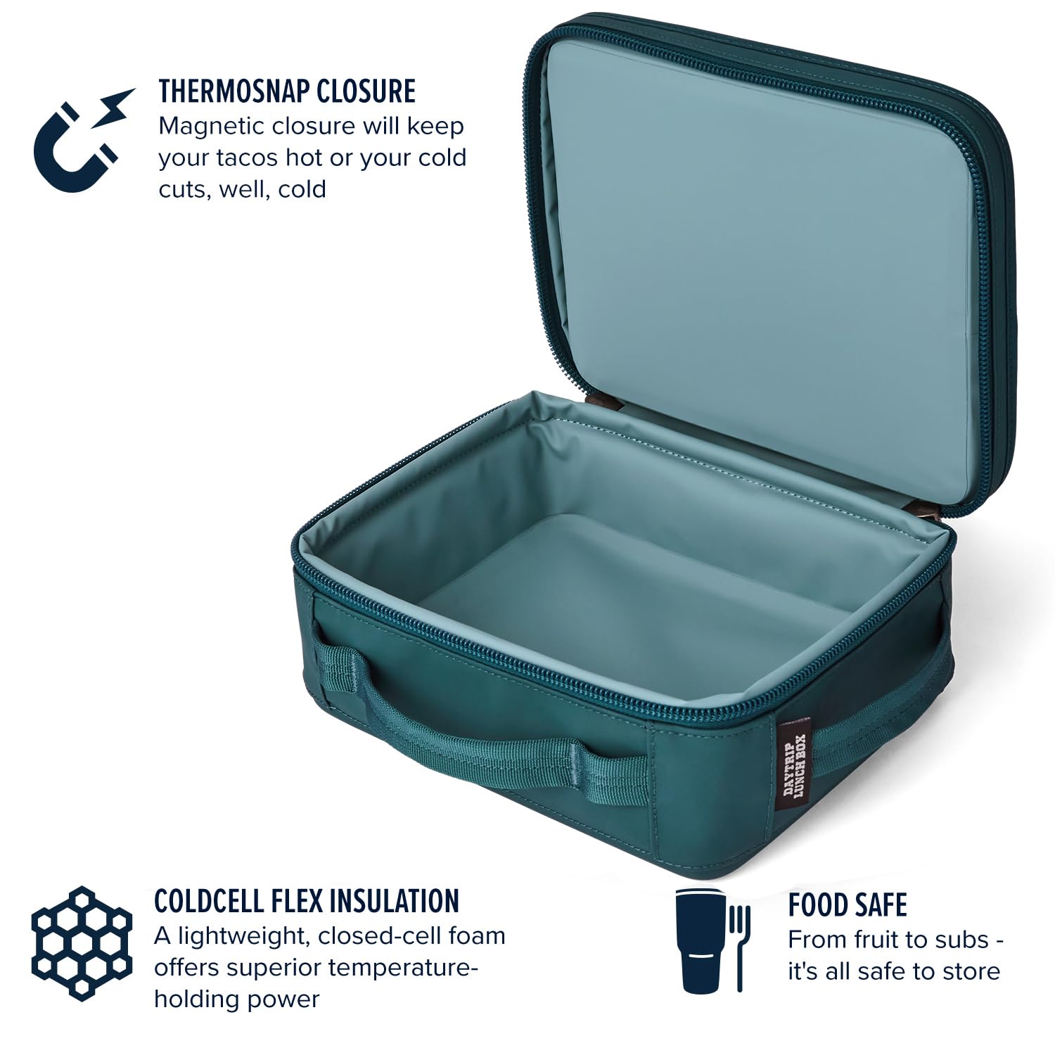 YETI Daytrip Lunch Box - Agave Teal, Vinyl Material, Model 18060131358