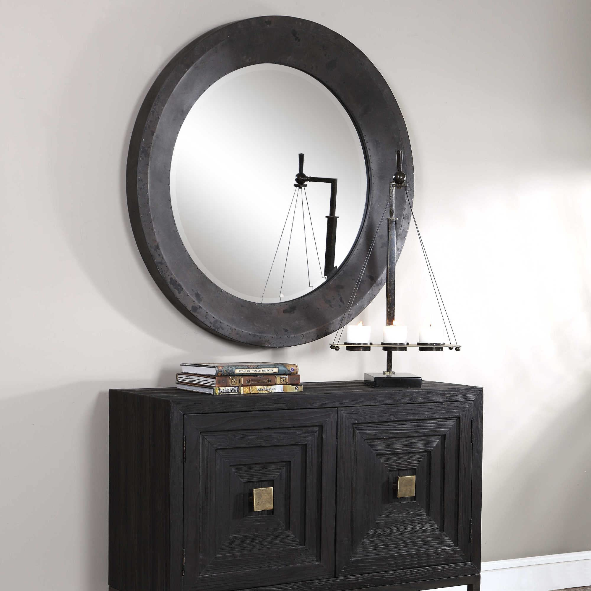 Uttermost 09589 Frazier Round Mirror