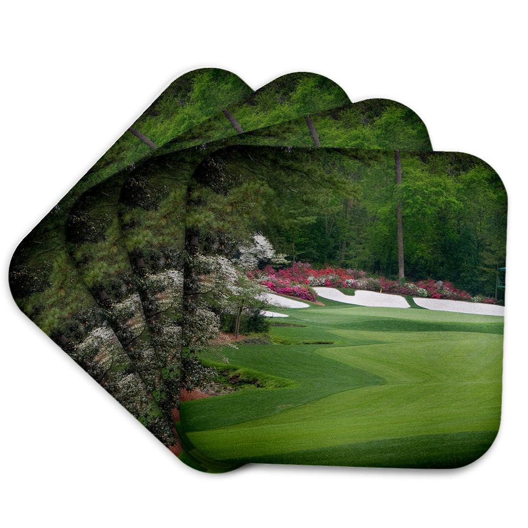 3dRose Augustas Amen Corner Golf Course - Where Dreams are Made and Lost II - Soft Coasters, Set of 4 (CST_131408_1)