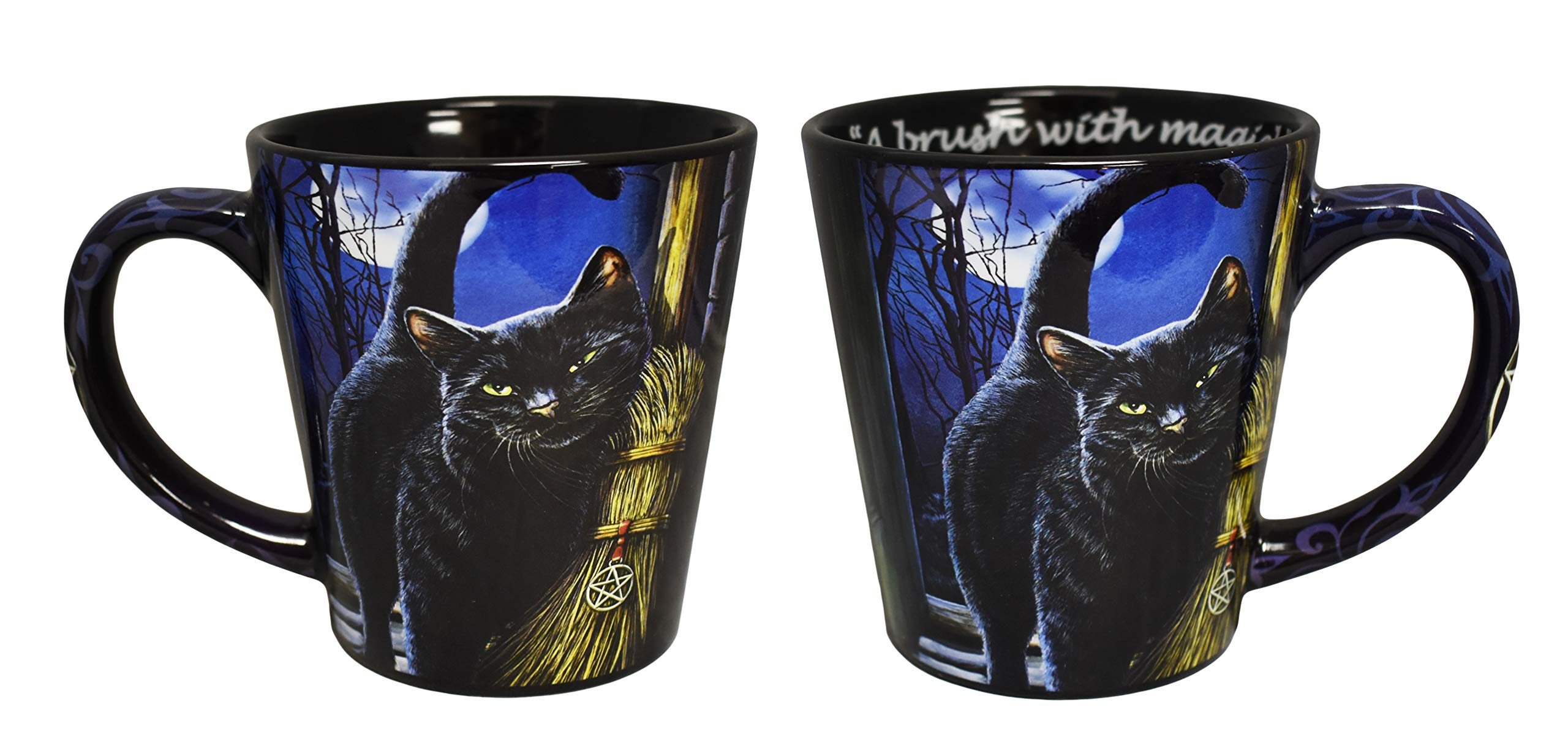 Lisa Parker Latte Mug 14 Oz - Cats A Brush With Magic