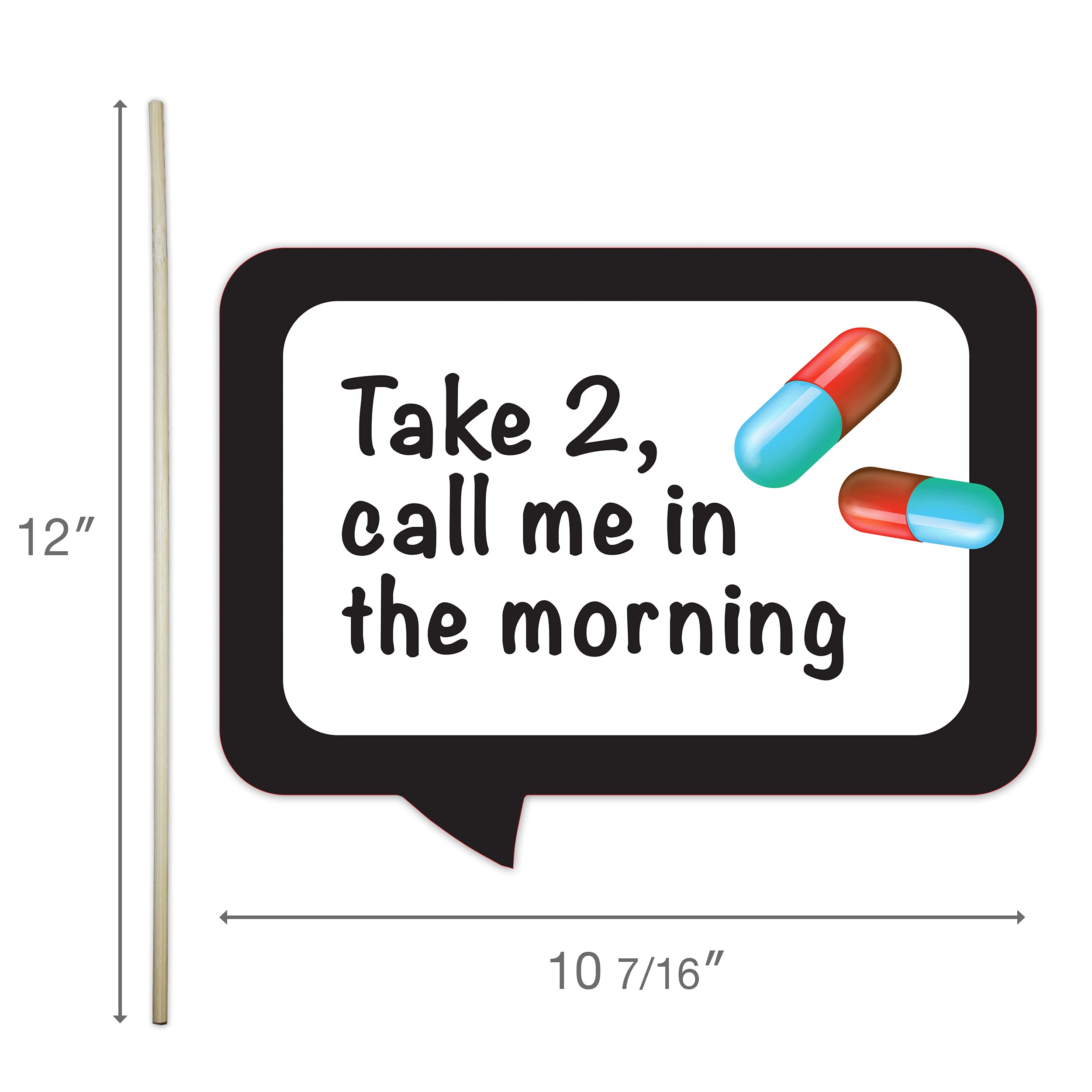 Nurse Graduation Photo Booth Props - Medical Heroes Nursing School Graduation Themed Party Decorations - Funny Photography Suppl