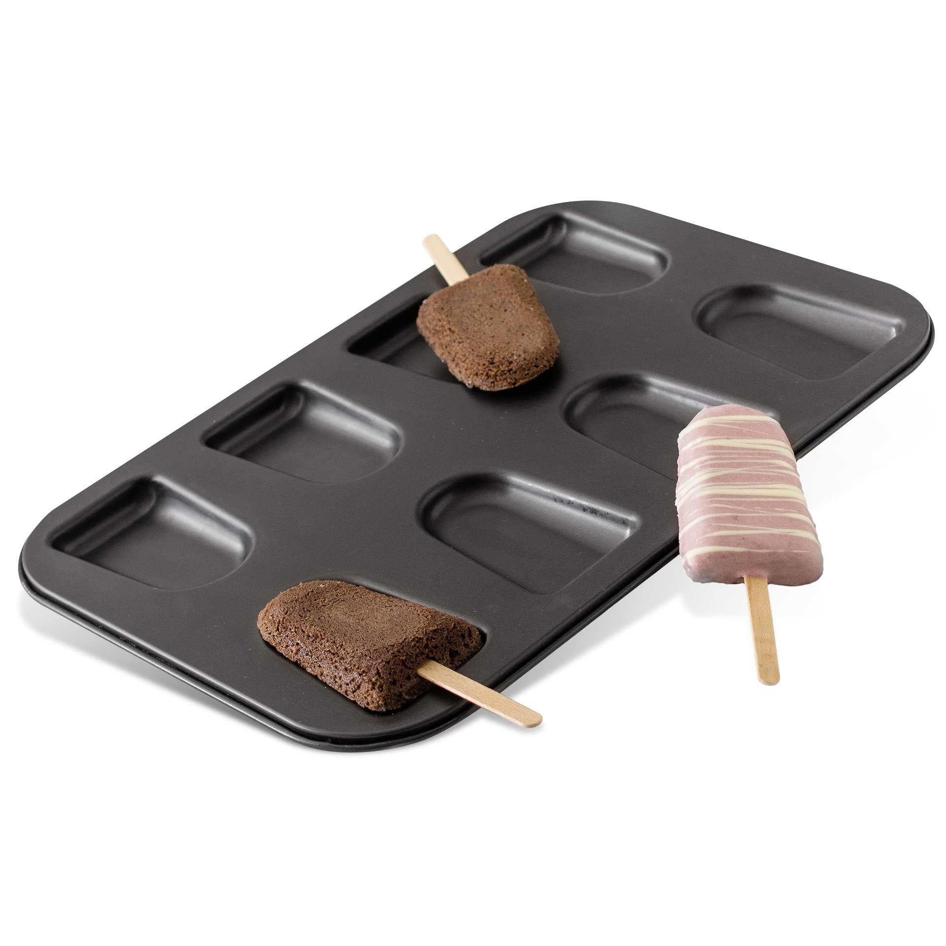 Zenker Ice Lolly Tray ''Special Creative'' For 8, Black, 15.16 X 10.43 X 0.59''