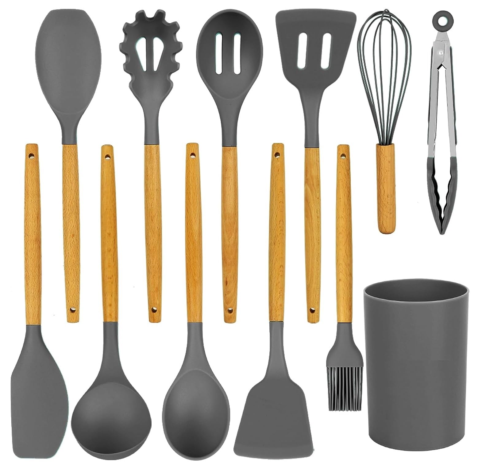 Earthcone NonStick Silicon Spatula Set For Cooking & Baking