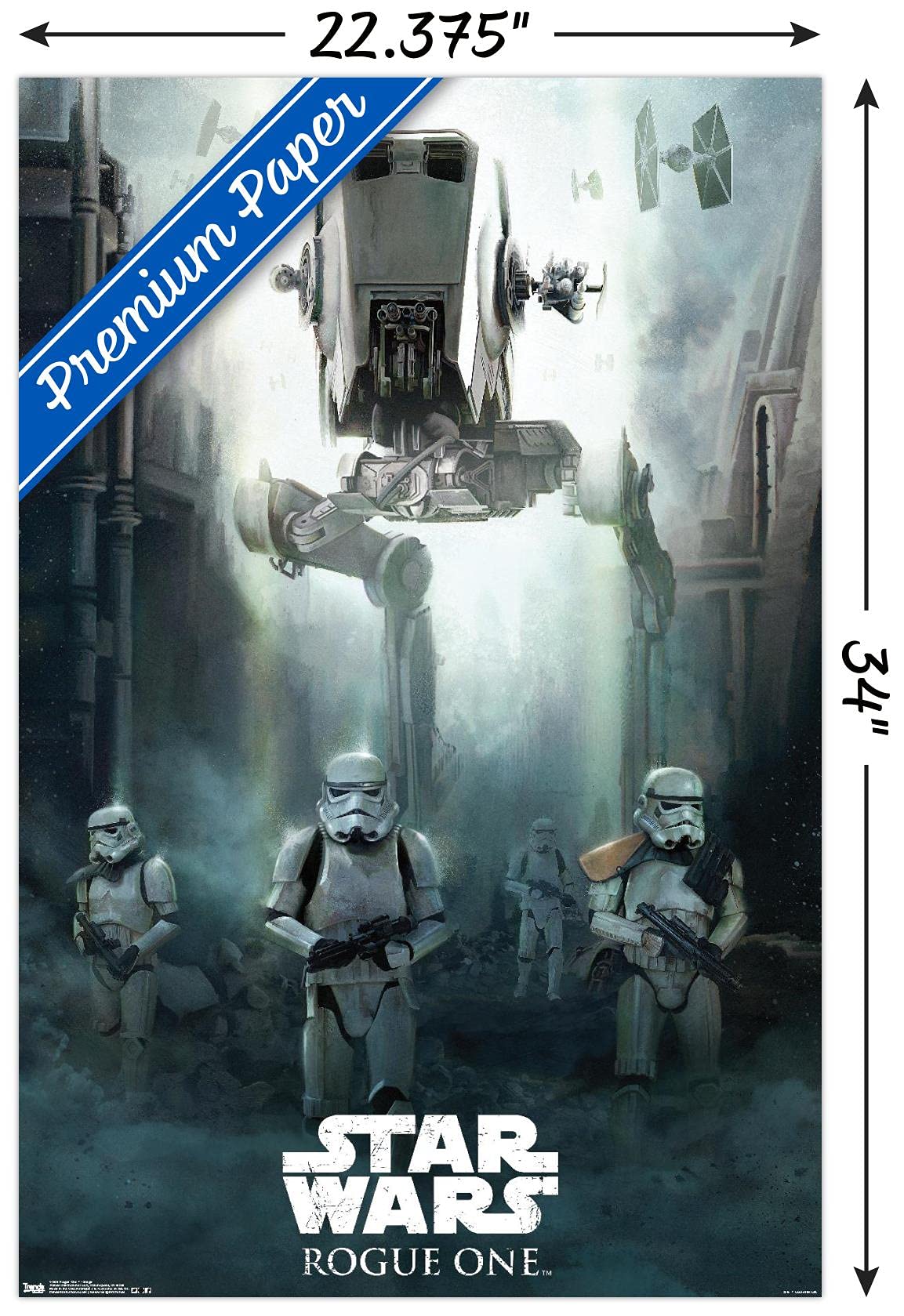Trends International Star Wars: Rogue One - Siege Wall Poster, 22.375'' X 34'', Premium Unframed Version