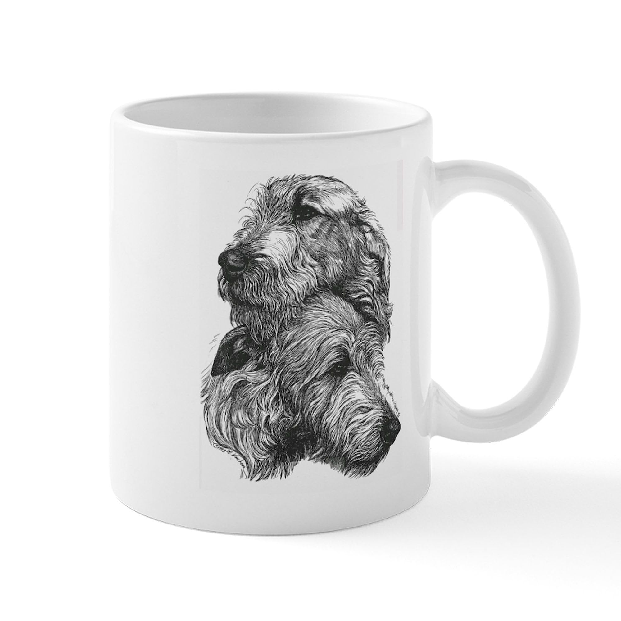 CafePress Irish Wolfhound Pair 11 oz (325 ml) Ceramic Coffee Mug