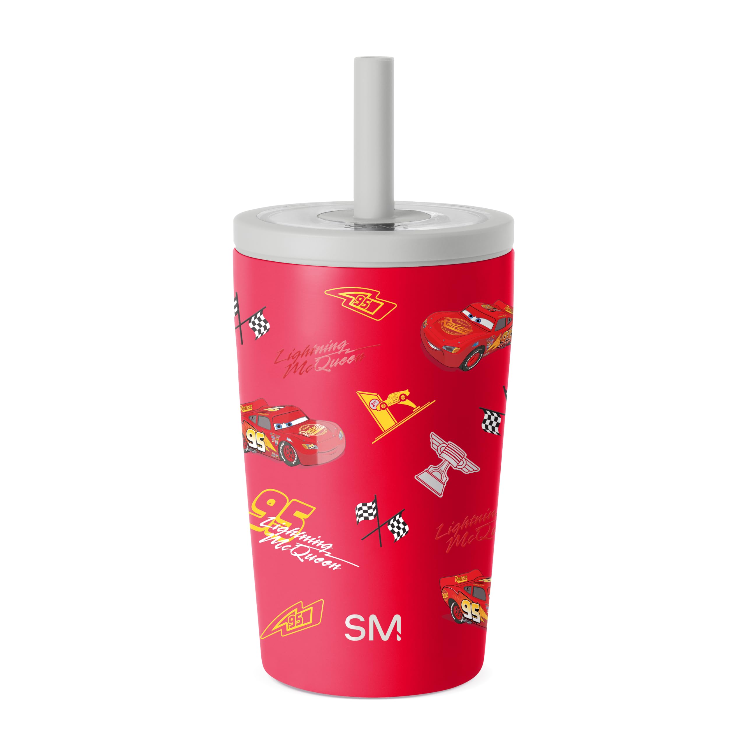 Simple Modern Disney Cars Stainless Steel Toddler Cup with Straw | 12oz