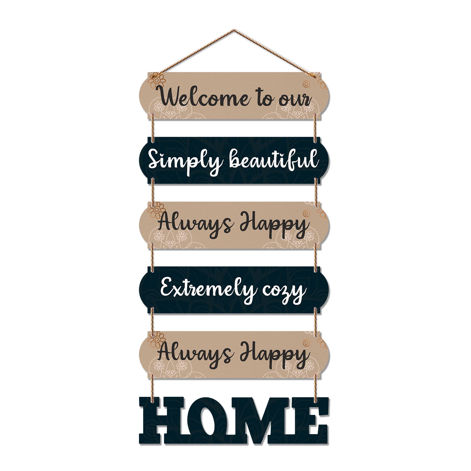 Artvibes Home Quote Decorative Wall Art MDF Wooden Wall Hanger for Living Room | Bedroom | Gifts | Home Decoration | Modern Deco
