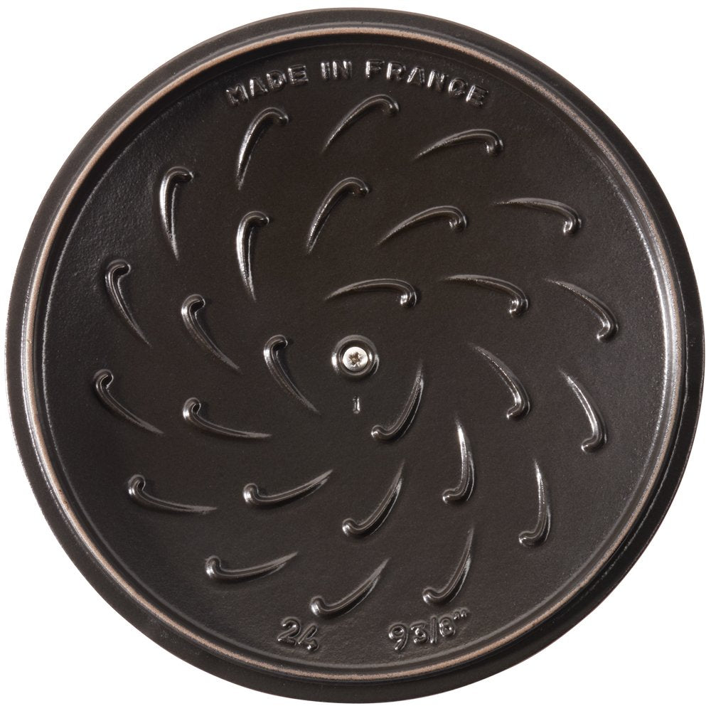 Staub Cast Iron Dutch Oven, 3.75Qt, Serves 3-4, Made In France, Black