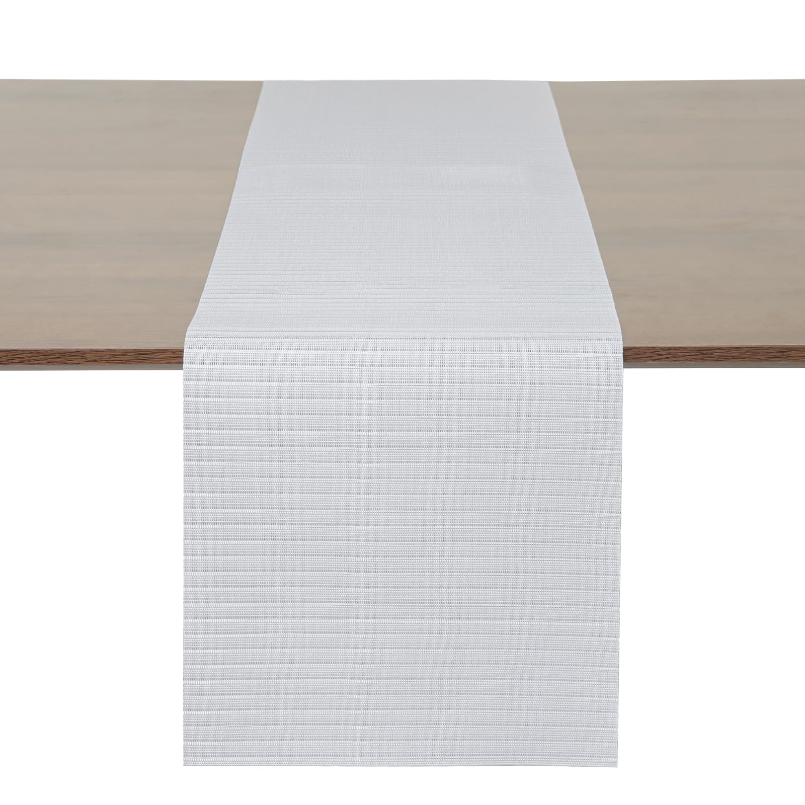 Myir JUN Table Runner, Vinyl Table Runner Indoor 55 Inch Long Arbitrarily Cropped Runner for Table Non-Slip Heatproof for Home P