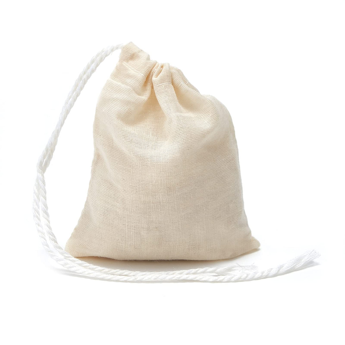 Looksgo 25 Pcs 3X4 Inch Muslin Bag Sachet Bag For Party Wedding Home Supplies Cotton Drawstring Bags For Jewelry