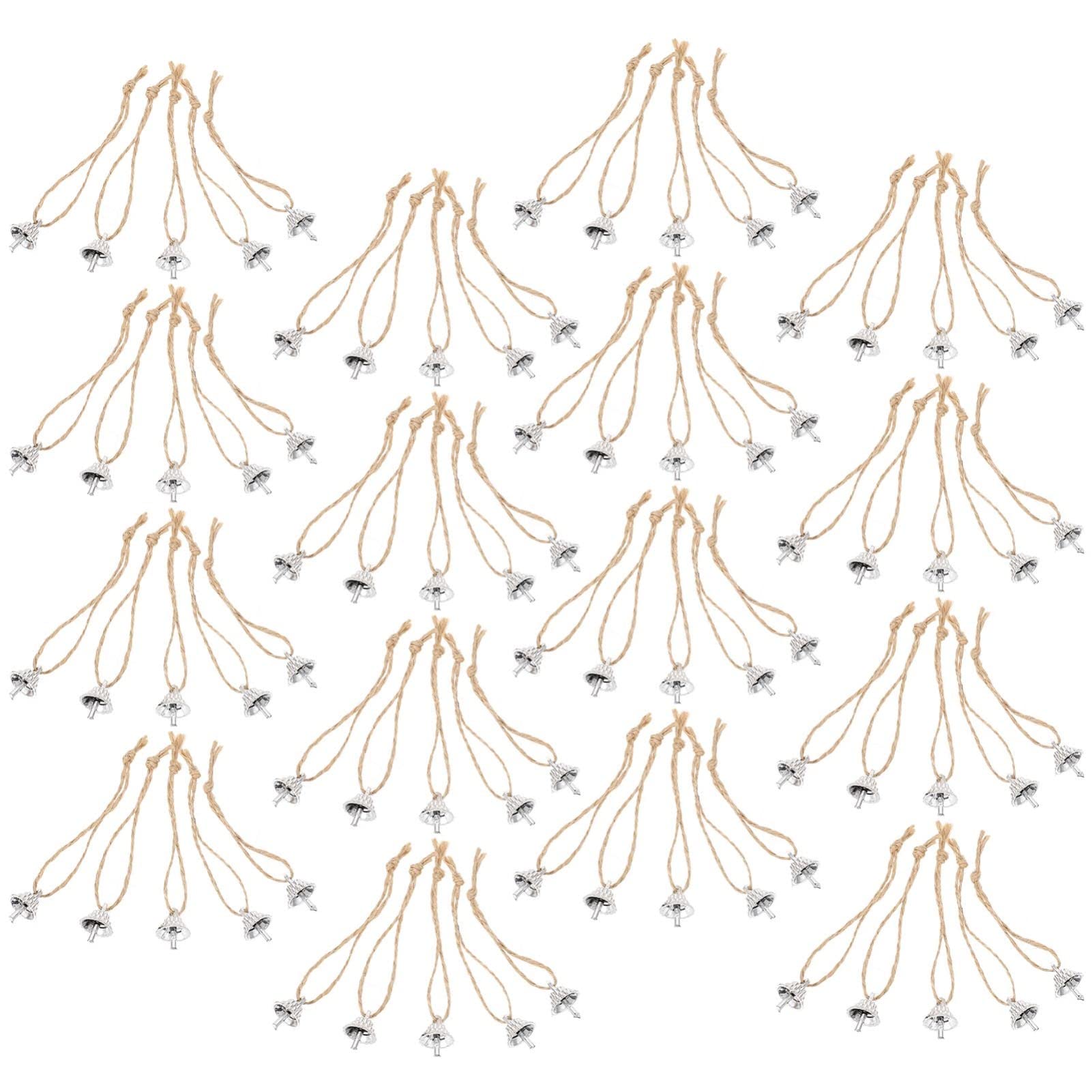 Happyyami 100pcs Christmas Creative Caps Hanging Pendant Fittings for Party Decorations Unique Shape Material Easy to Use Craft 