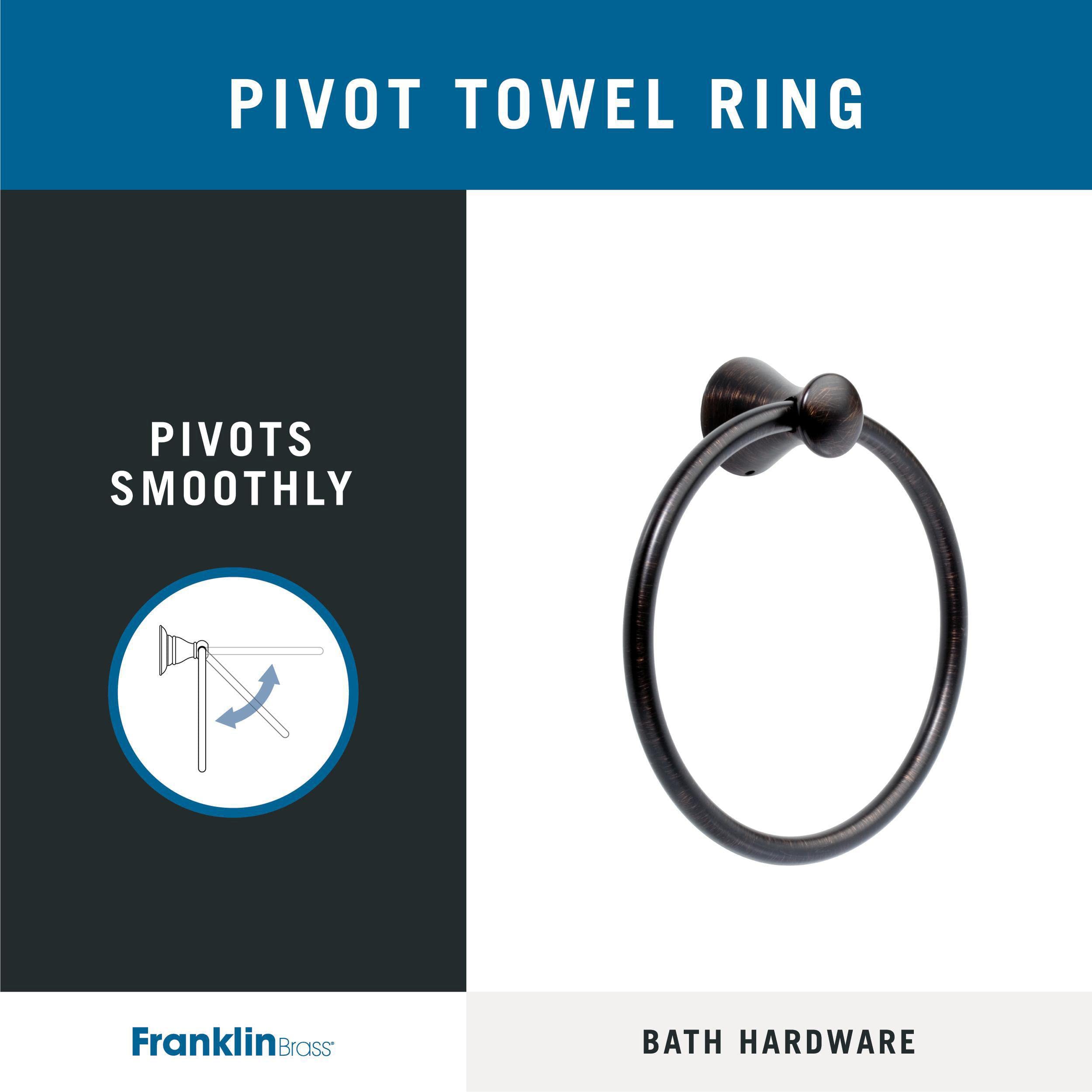 Franklin Brass 139577 Somerset Towel Ring, Venetian Bronze