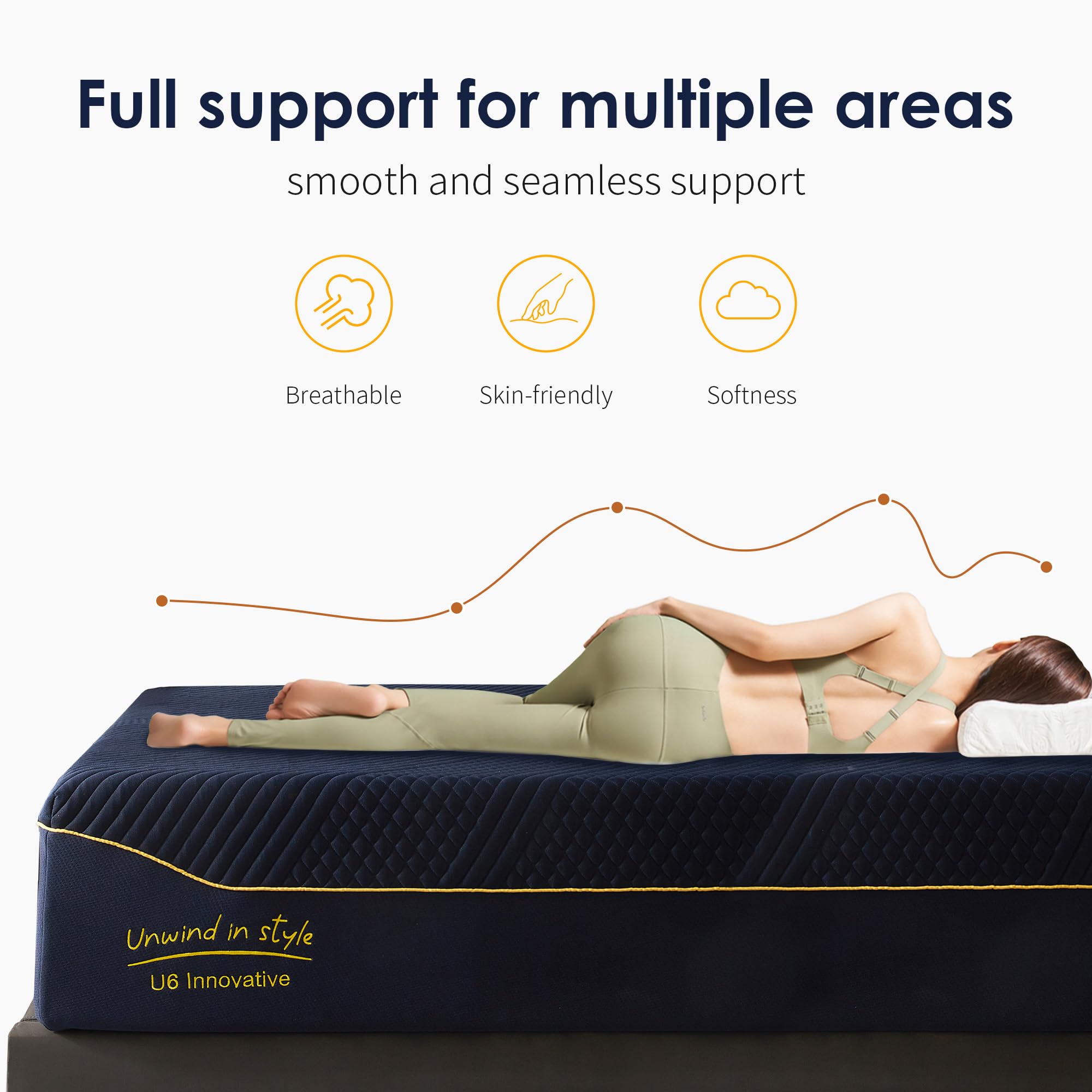 Schow Life 10 Inch Gel-Infused Memory Foam Mattress Queen Size,Medium Soft With Removable Washble Cover Cooling Gel Bed In A Box