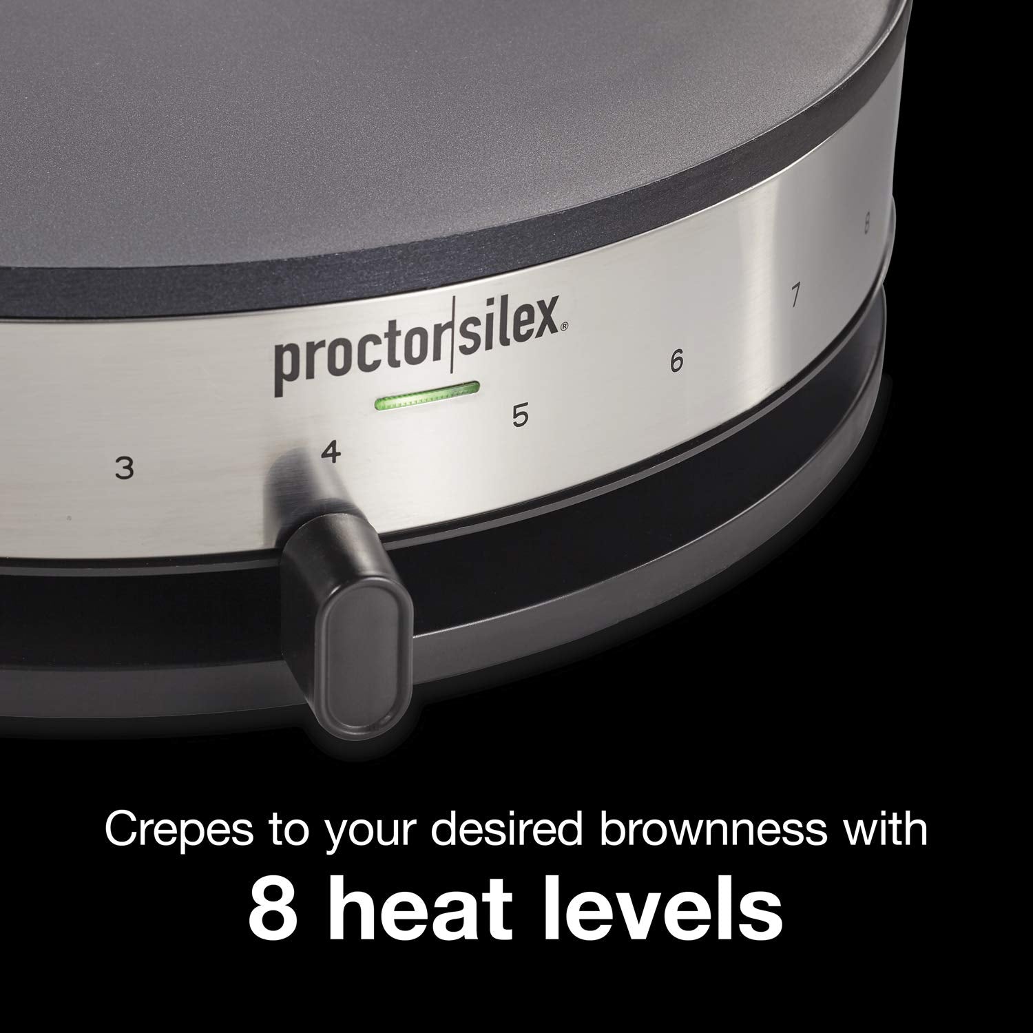 Proctor Silex Electric Crepe Maker With 13    Nonstick Griddle For Eggs, Pancakes, Omelets And Quesadillas, With Temperature Con