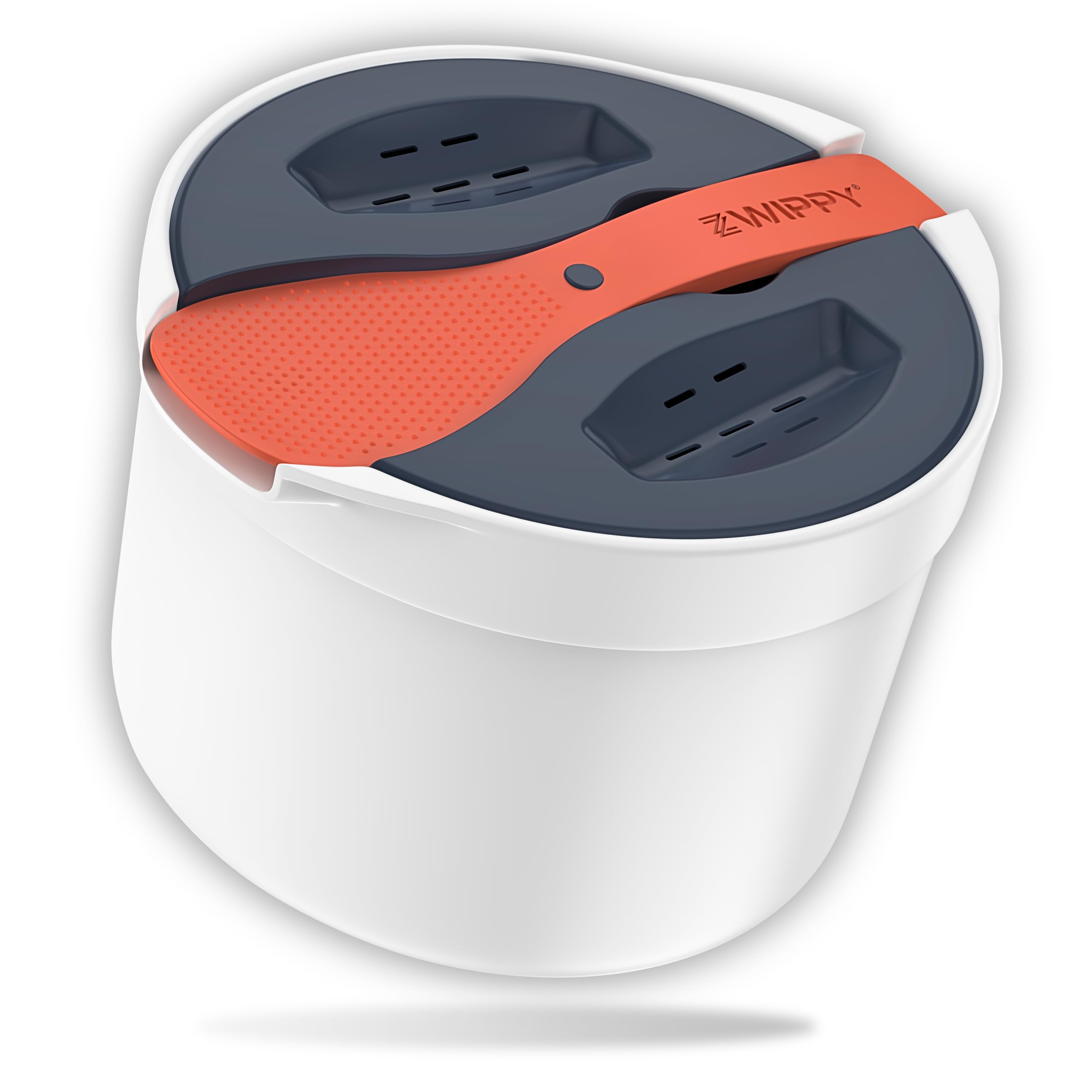 Zwippy Microwave Rice Cooker Steamer & Microwave Pasta Cooker With Strainer - 8 Cups - 2 L - Easy-To-Use Microwave Rice Maker Se