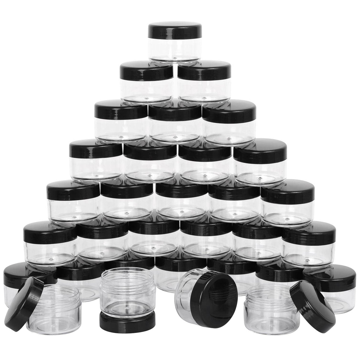 Small Sample Jars Stackable 100 Pieces Small Sample Containers Makeup Jars 15 Gram Cosmetic Contai ...