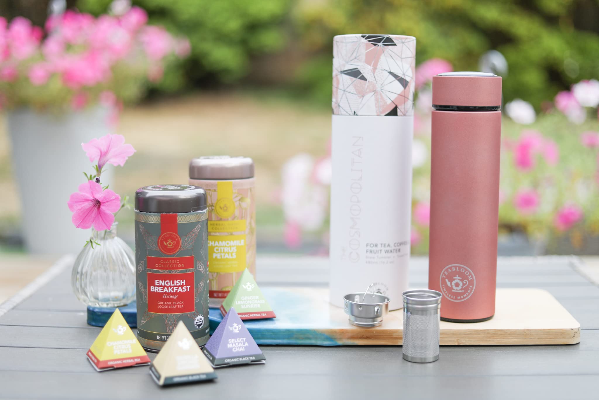 Teabloom - The Original All-Brew Travel Tumbler & Thermos | Oprahs Favorite | 16Oz/480Ml Stainless Steel Insulated Water Bottle/