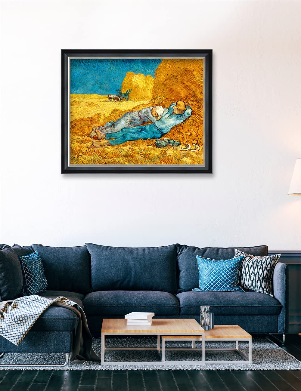 Decorarts - Noon: Rest From Work By Vincent Van Gogh. Giclee Print Art Reproduction With Matching Solid Wood Frame In Classical