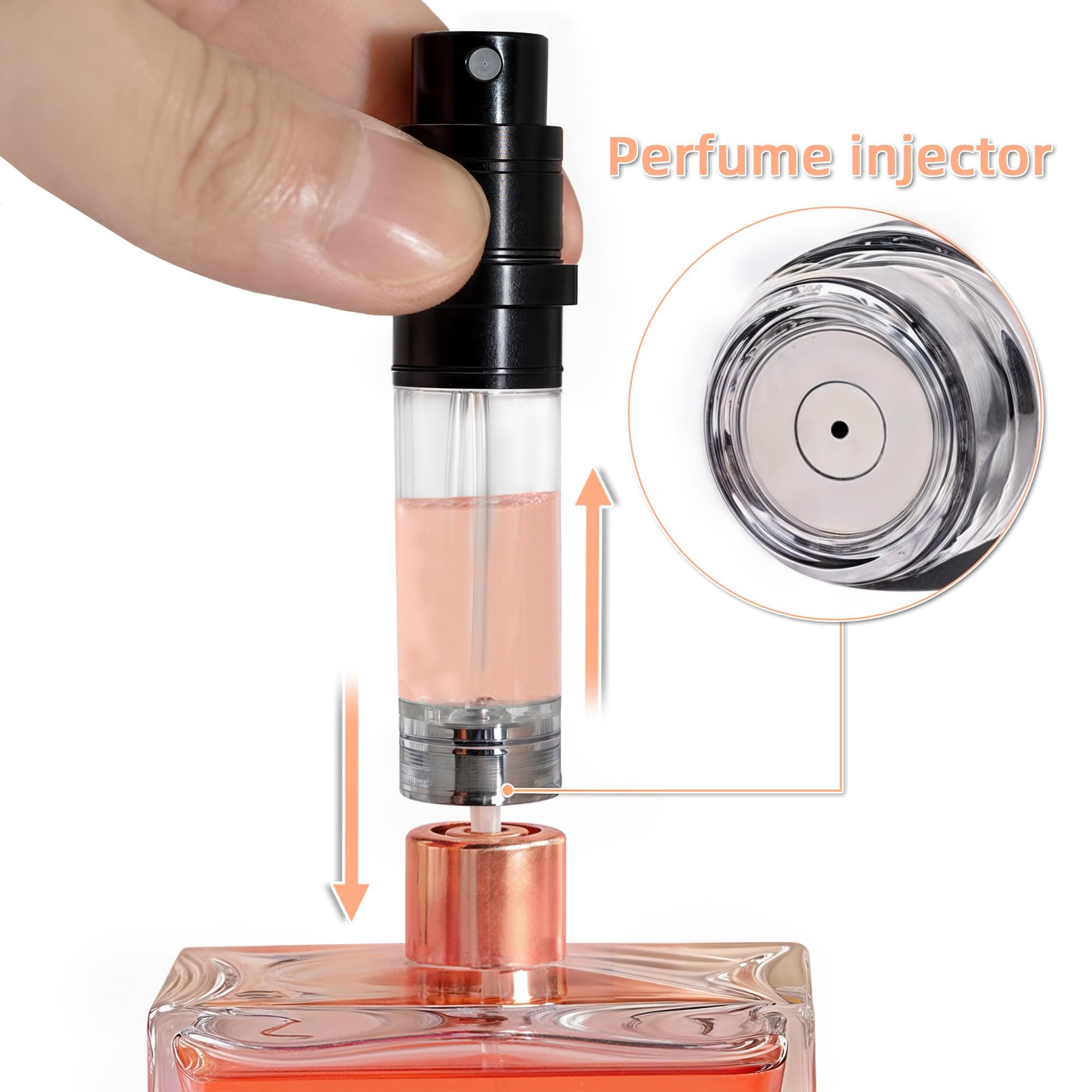 Muilsae Perfume Refillable Bottle 5Ml Bottom Refill Portable Purse Atomizer, Cologne Travel Perfume Spray Bottle For Outgoing An