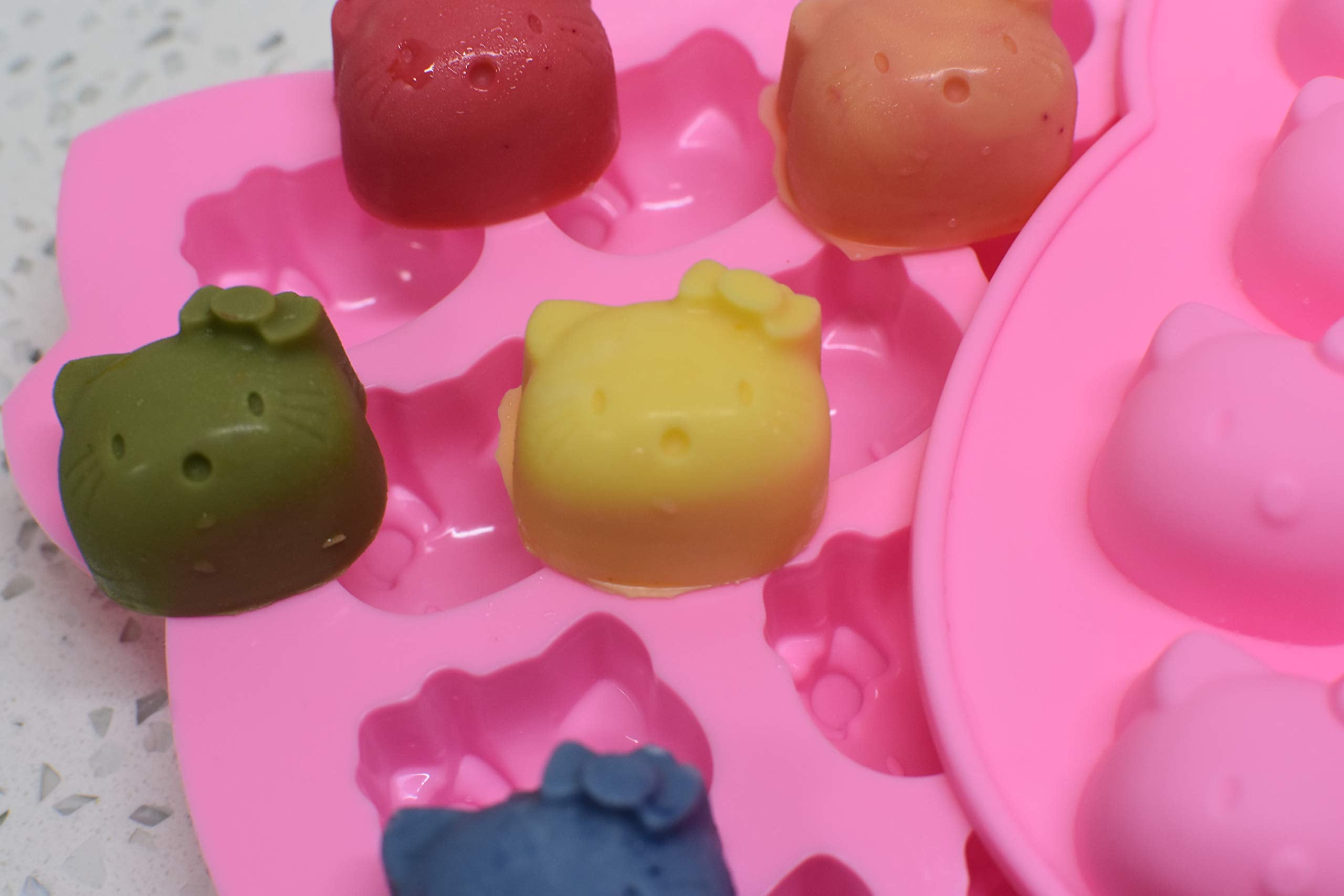 Cherion 16-Cavity Cute Silicone Candy Chocolate Pastry Making Molds Cake Baking Mold For Making Homemade Cake, Candy, Chocolate,