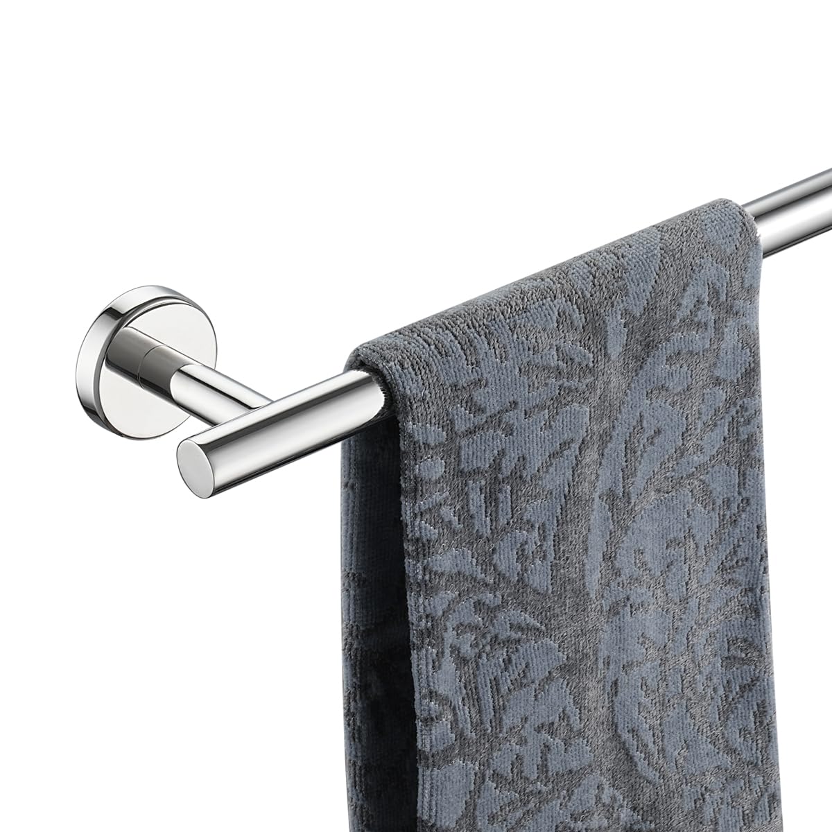 Jqk Chrome Towel Bar, 12 Inch 304 Stainless Steel Thicken 0.8Mm Towel Rack Bathroom, Towel Holder Polished Finished Wall Mount,