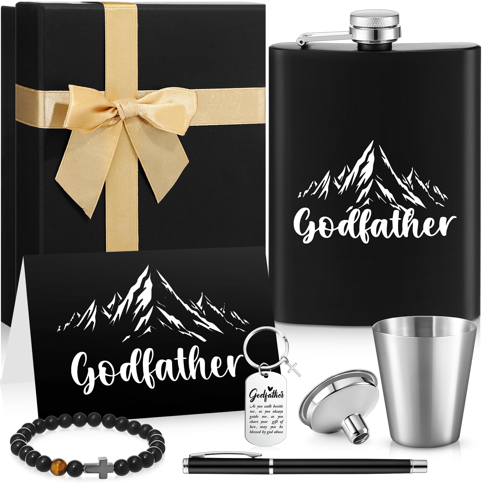 Yiyiring 8 Pcs Godfather Proposal Gift Set for Godfather Dad Uncle