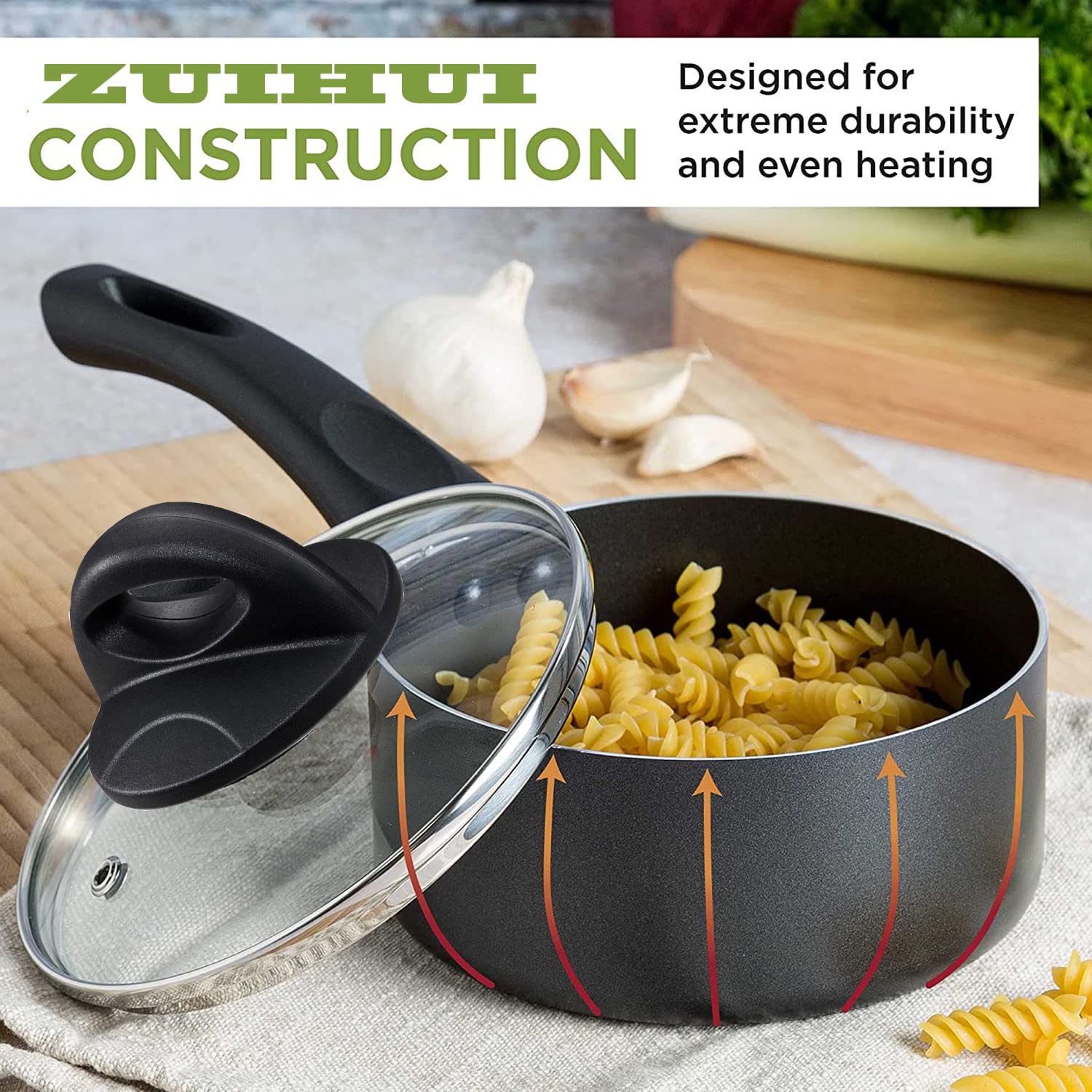 ZUIHUI Universal Pot Lid Replacement Knob, Black Bakelite Handle, 2.5 Inch, Model shanxingbashou-11, Ideal for Rival Crockpot