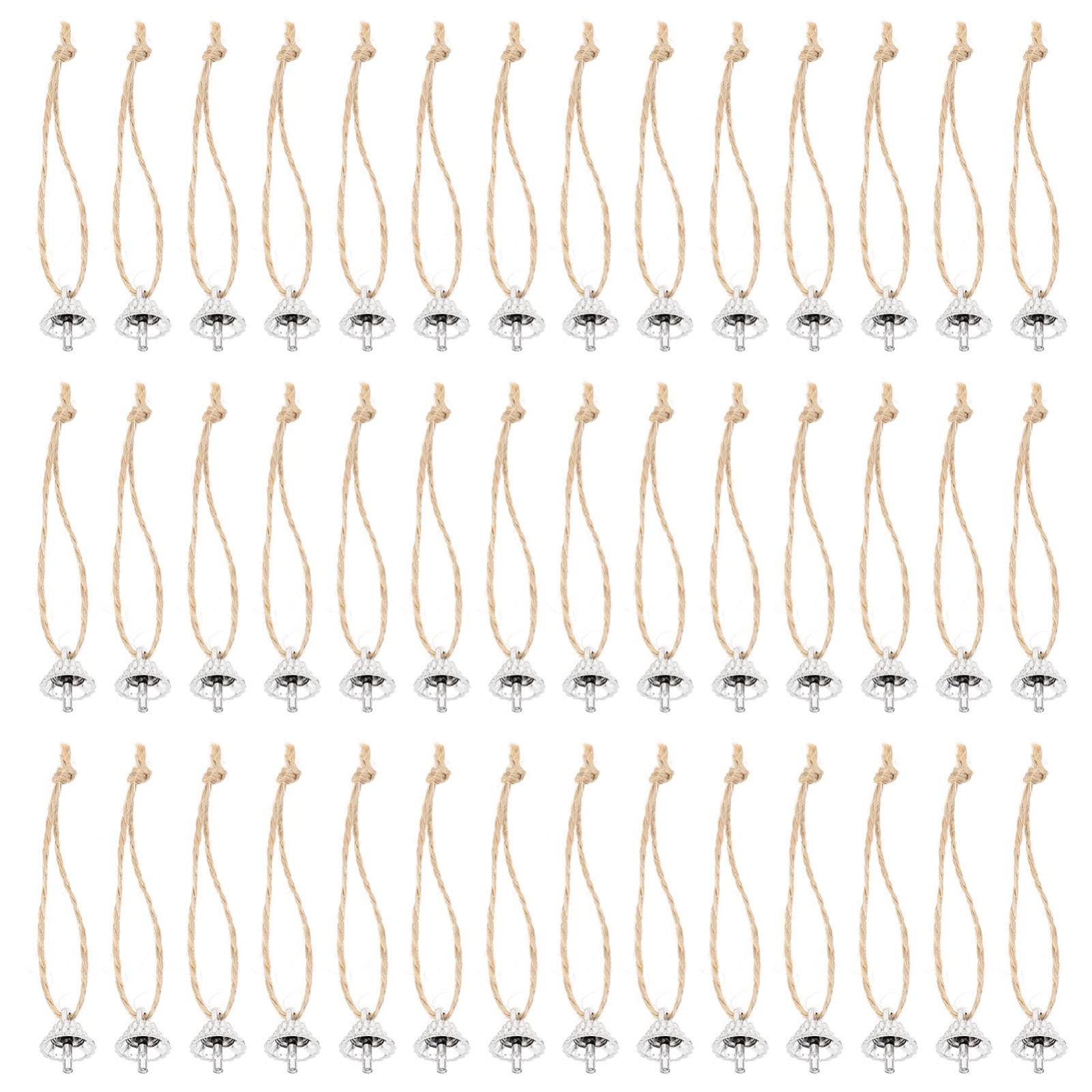 Happyyami 100pcs Christmas Creative Caps Hanging Pendant Fittings for Party Decorations Unique Shape Material Easy to Use Craft