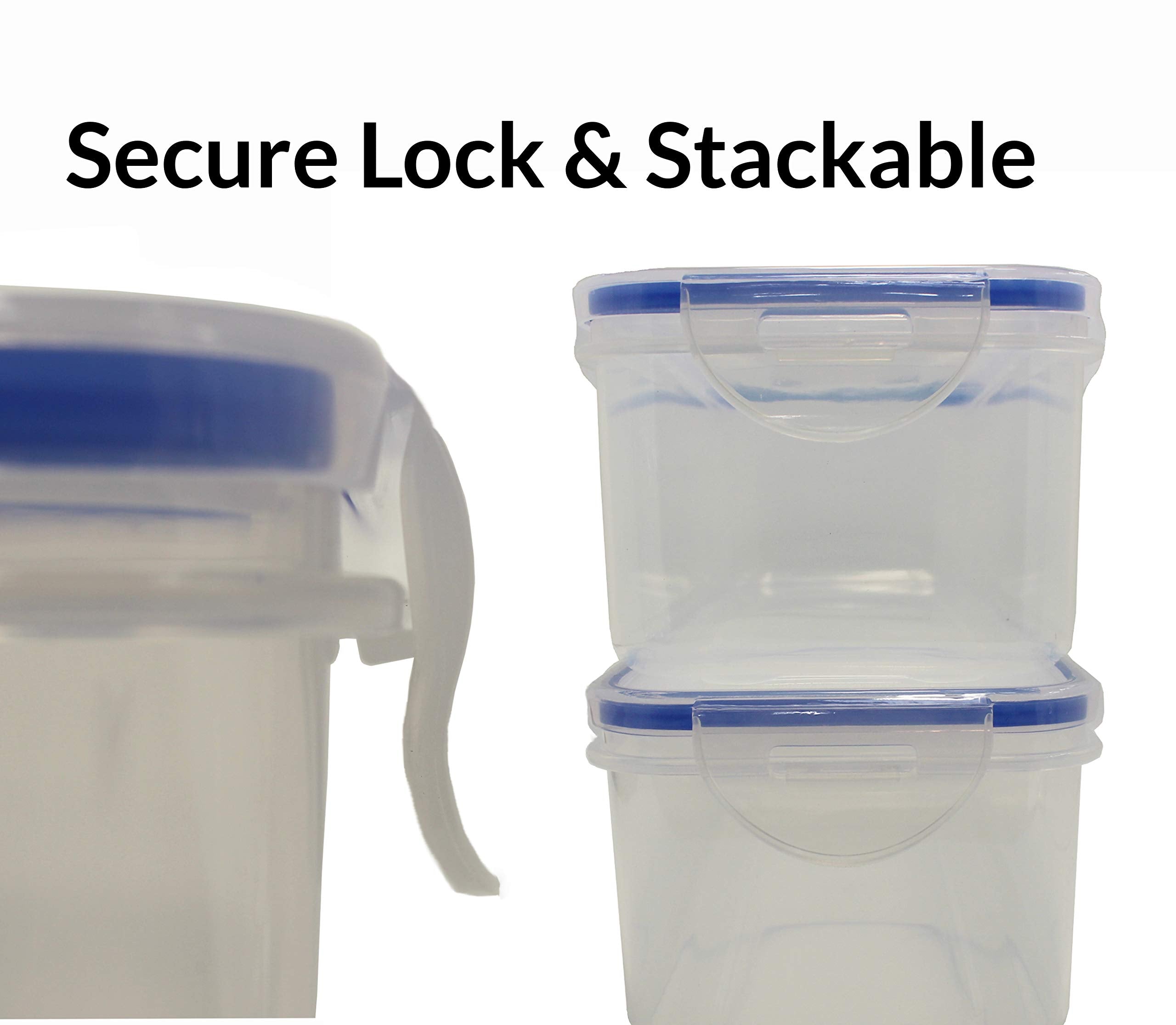 TriPi Plastic Storage Container for 2lbs Bacon - BPA Free, Clear, Microwave & Dishwasher Safe