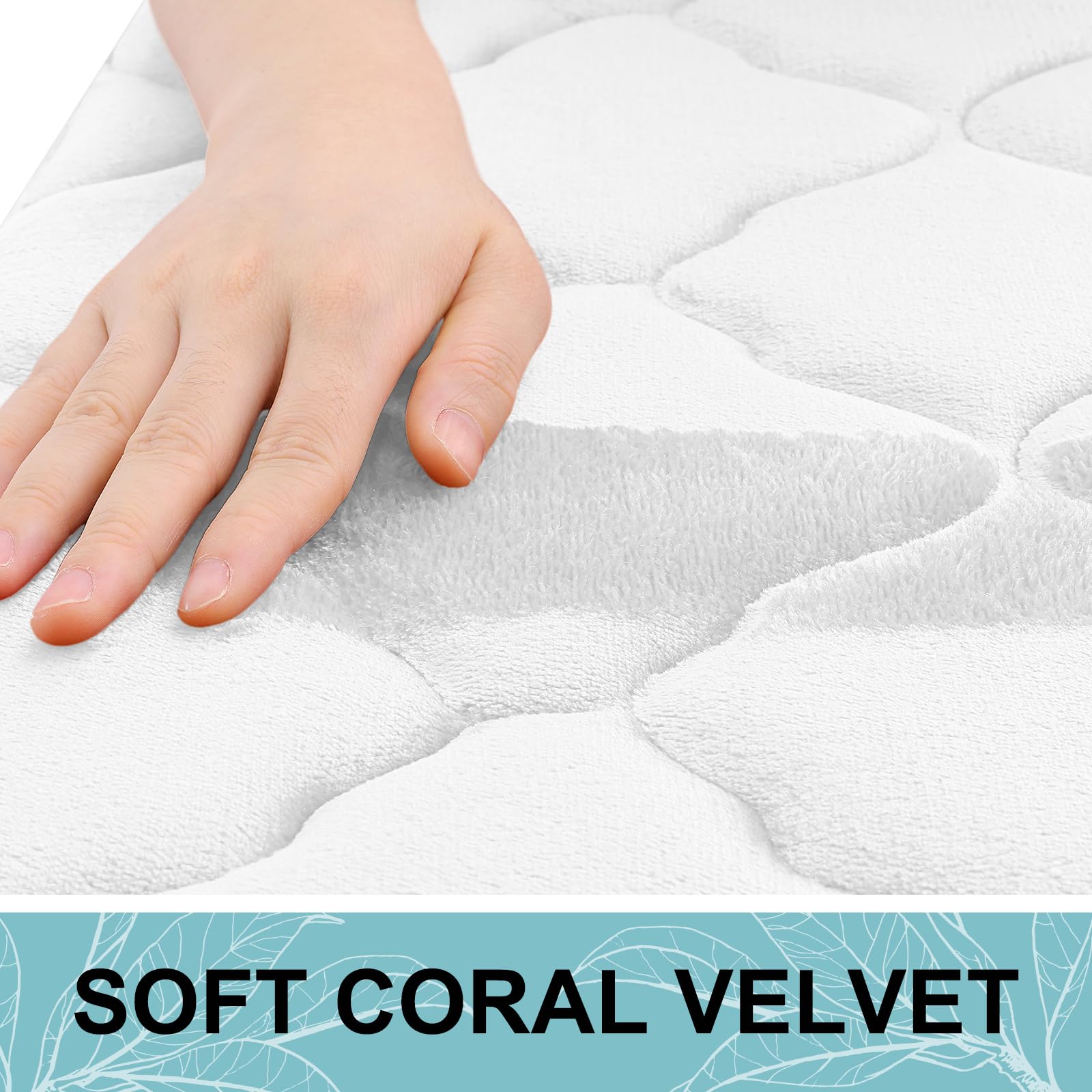 OLANLY Memory Foam Toilet Rugs U-Shaped 24x20  Ultra Soft and Absorbent Bathroom Rugs  Non-Slip Thick Toilet Bath Mat  Machine Wash Dry  Contour Bath Rugs for Toilet Base  White