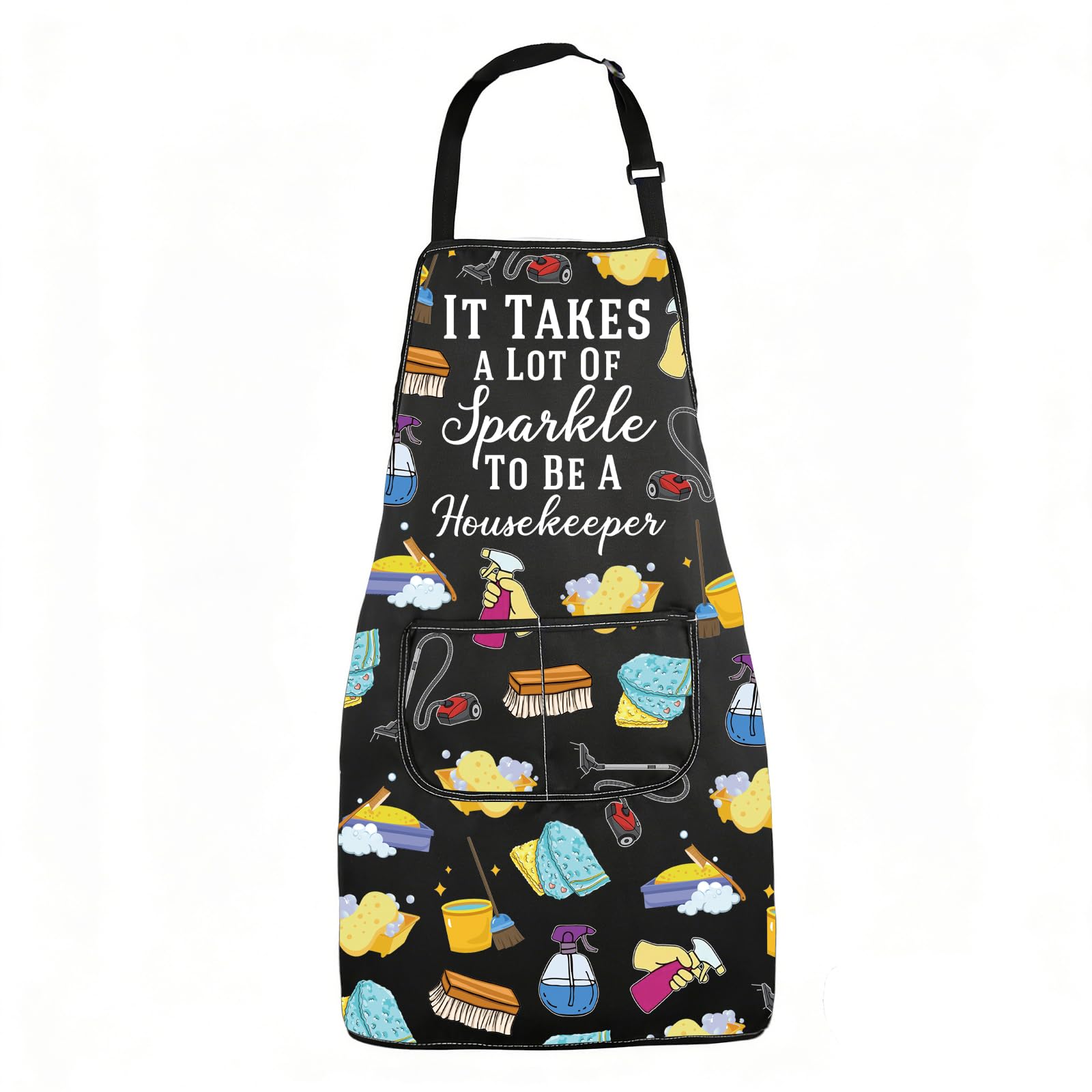 Aktap Housekeeping Apron With Pockets Cleaning Gifts Cleaning Lovers Gifts It Takes A Lot Of A Sparkle To Be Housekeeper Apron