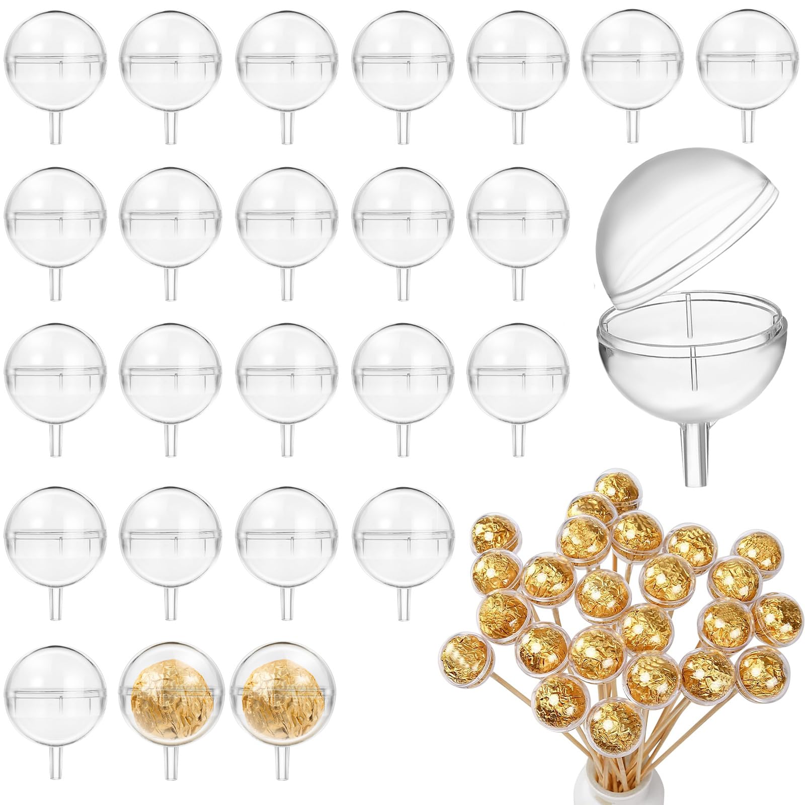 DEARMAMY 25Pcs Truffle Wrapper Cups Candy Holder Plastic Chocolate Liner for Valentine S Day Wedding Birthday Party Candy Decora