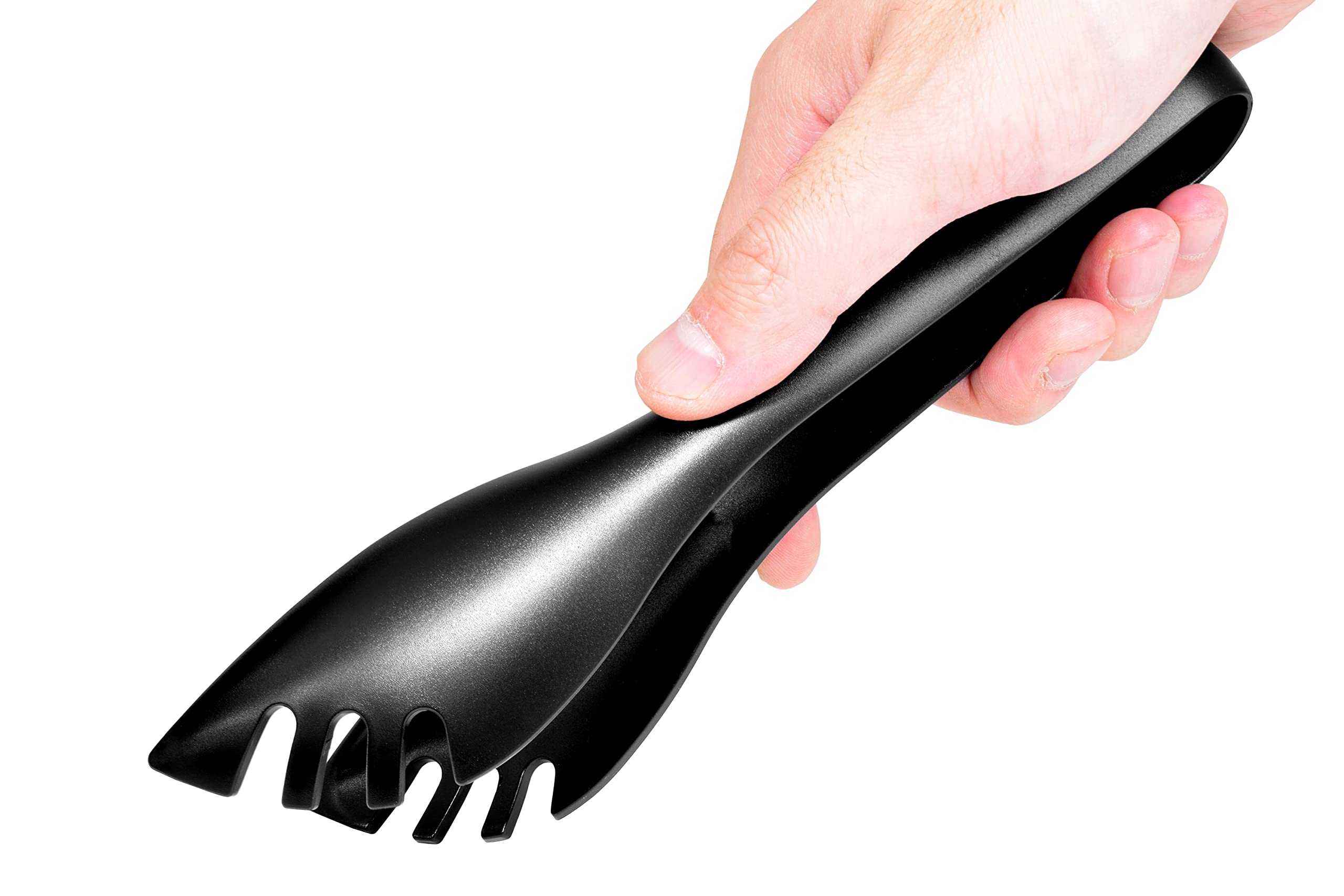 Seki Japan Stylish Kitchen Tool, Flexible Non Stick Heat Resistant Nylon Food Tong, Cooking Serving Pasta Tongs, For Spaghetti,