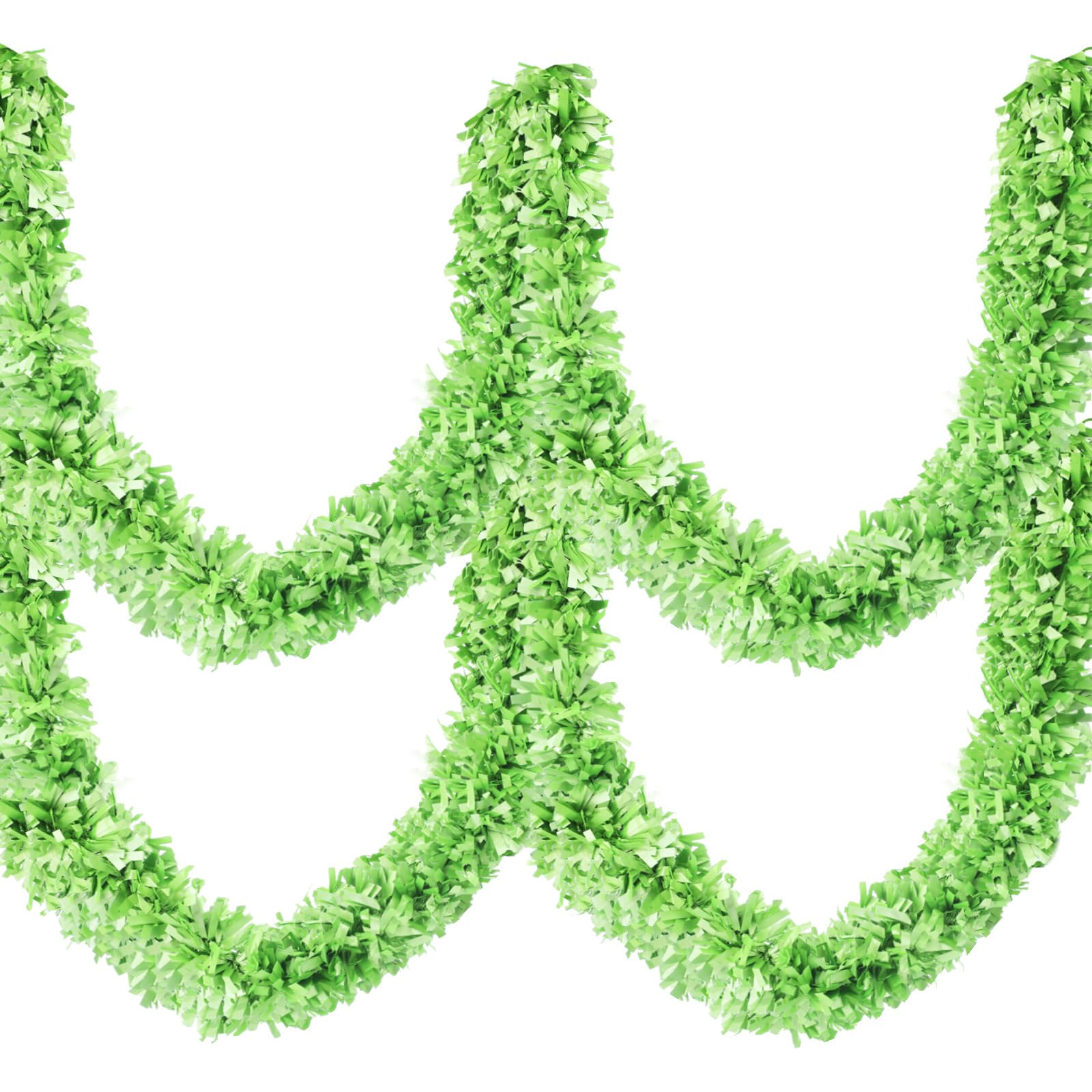 Dingion 59 Feet Christmas Tinsel Garlands Metallic Twist Garland Hanging Garland Ornaments for Halloween Christmas Tree Party Su