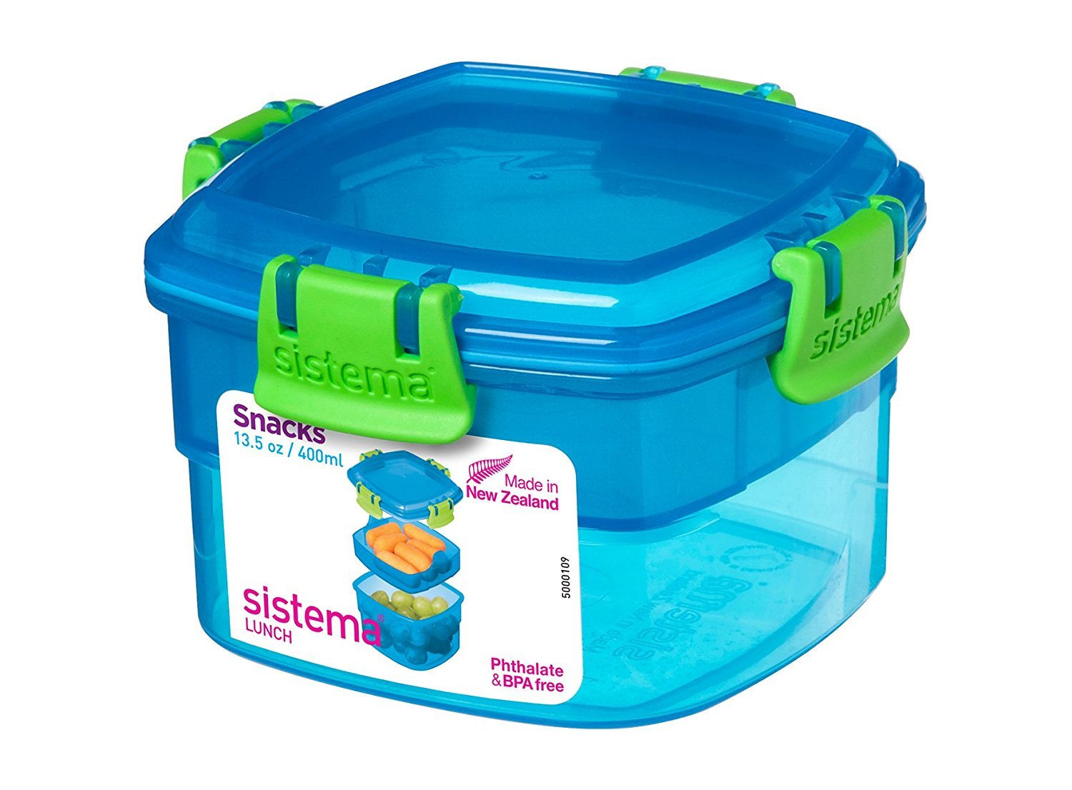 Sistema 413202 Plastic Container - 0.4 L, 1 Pieces, Blue