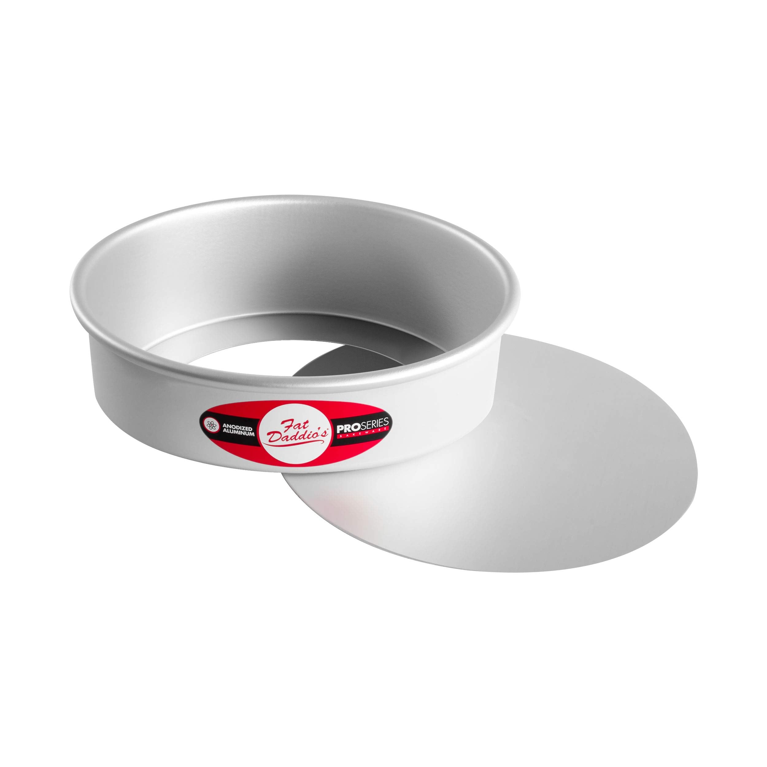 Fat Daddios PCC-82 Anodized Aluminum Round Cheesecake Pan with Removable Bottom, 8 x 2 Inch