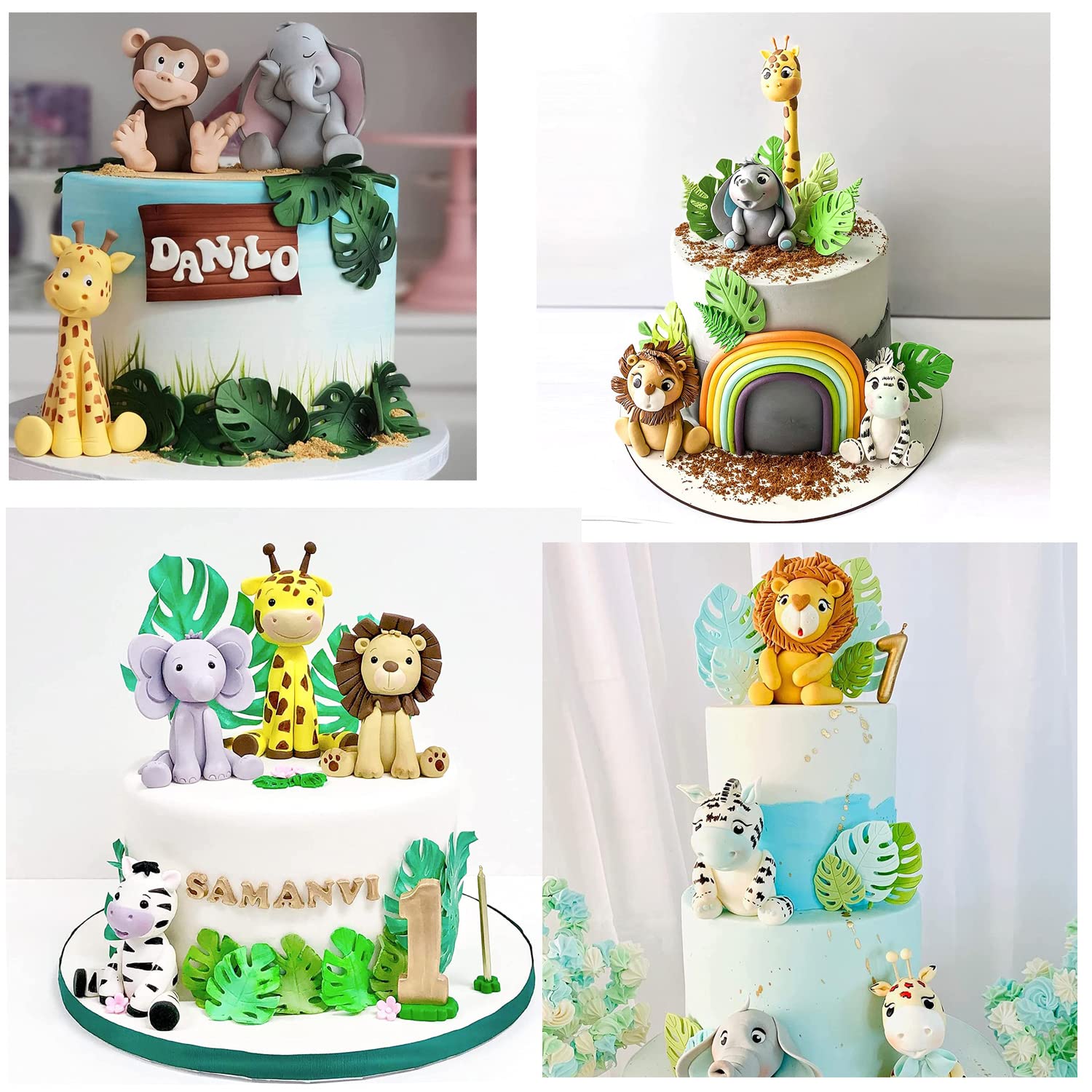 Zixiang Flamingo Tropical Leaf Silicone Mold Fern Monstera Leaves Fondant Molds For Cupcake Topper Cake Decorating Chocolate Res