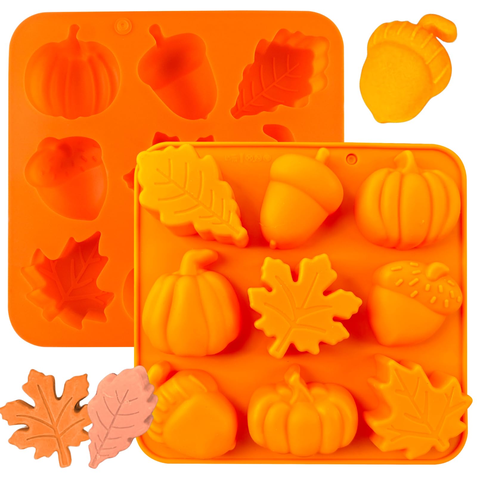 Pumpkin Molds Silicone Thanksgiving Fall Cake Mold Pumpkin Maple Leaf Molds