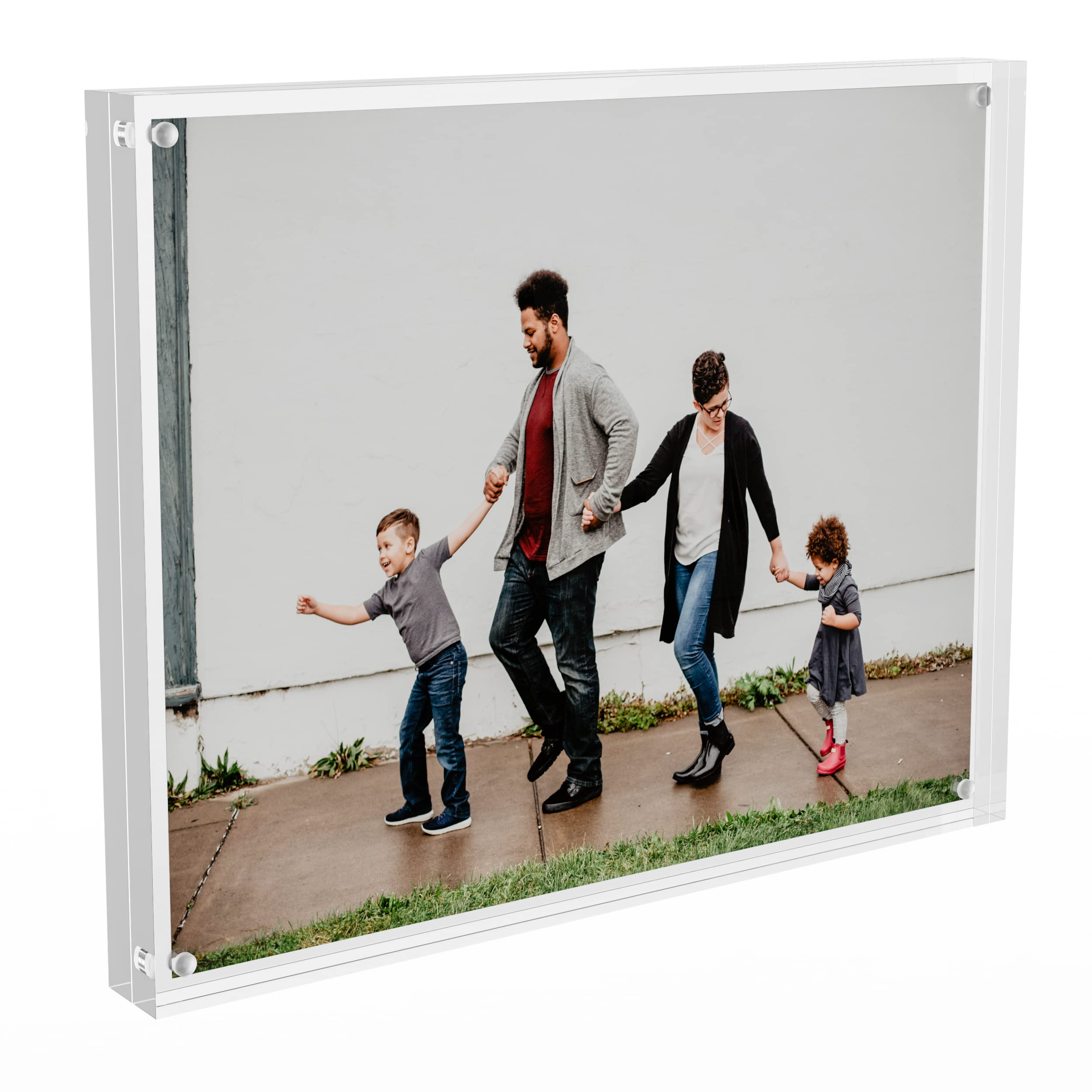 Sezanrpt Acrylic Picture Frames 8x10 Inches, Acrylic Photo Frame for Love Memories, Family Happiness, Pet Pictures, Stamps Colle