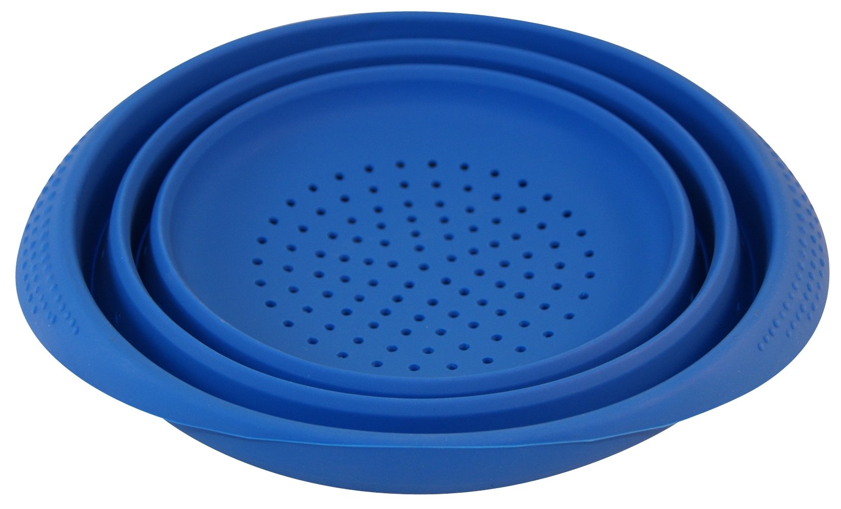 Better Houseware 4-Quart Silicone Collapsible Colander - Blue