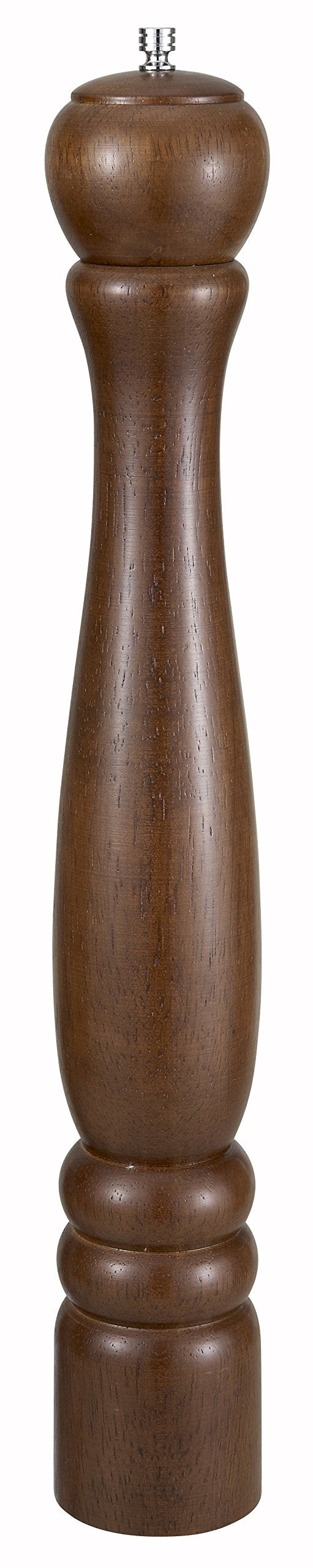 Winco 18'' Oak Finish Traditional Pepper Mill,Brown