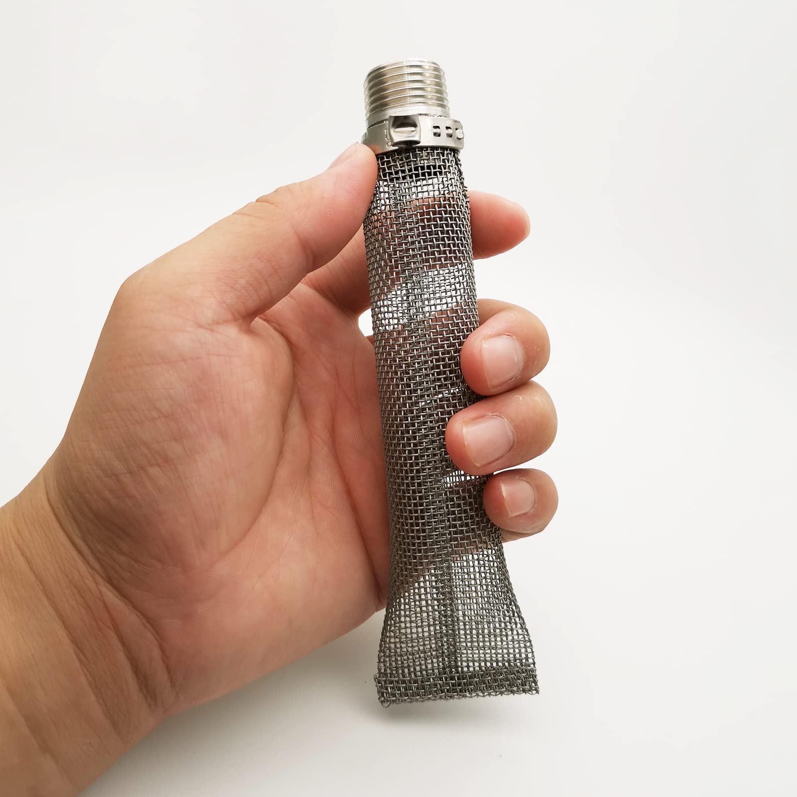 6'' Boil Screen Filter With 1/2'' Male Npt Thread Compatible With Most Of Brew Pots Mash Tun, Food Grade 304 Stainless Steel 130