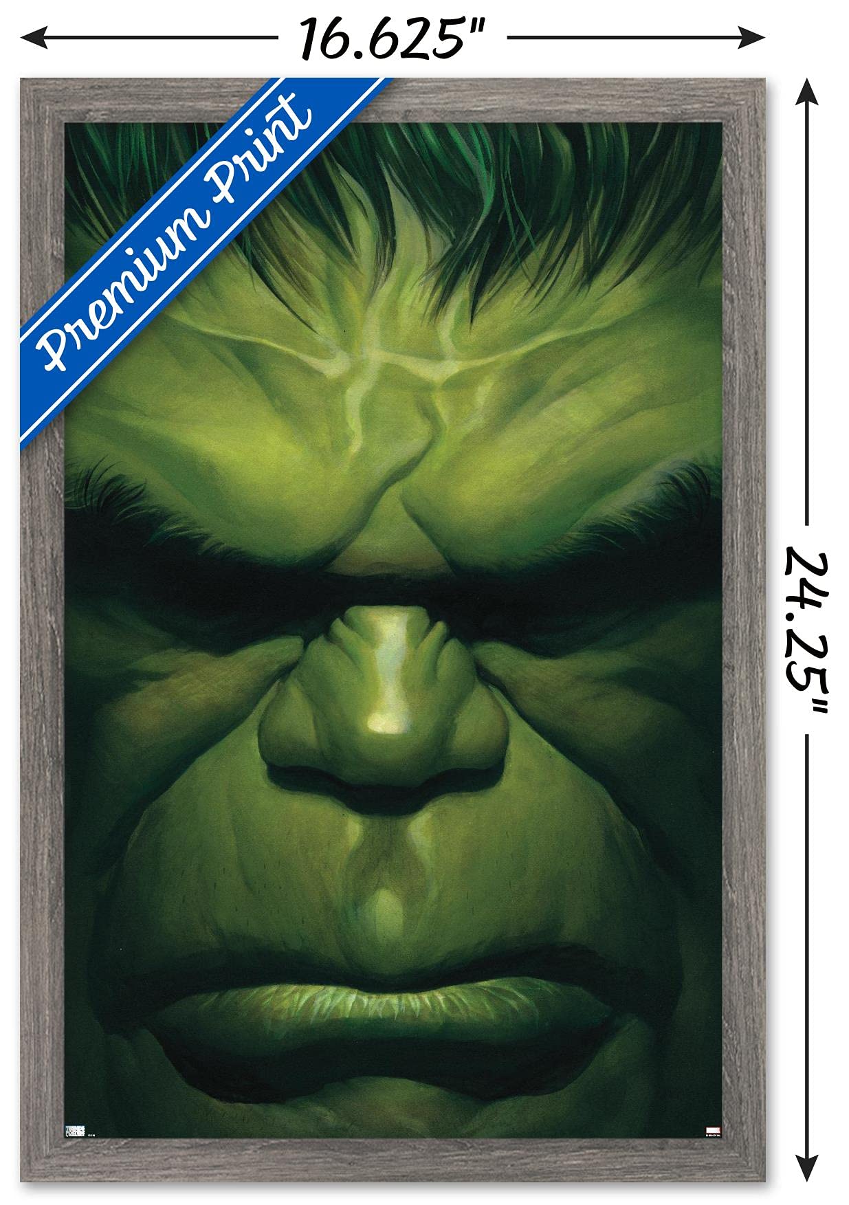 Trends International Marvel Comics - Hulk - The Immortal Hulk #18 Wall Poster, 14.72'' X 22.37'', Barnwood Framed Version