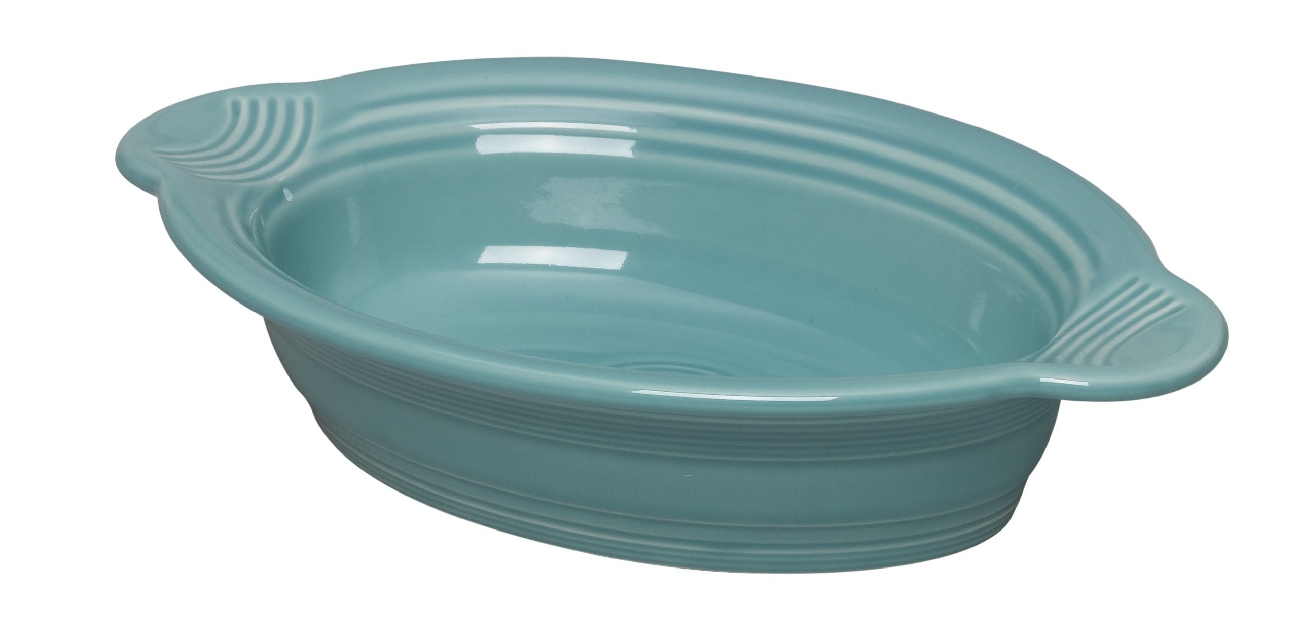 Fiesta Dinnerware Small Oval Casserole Baker Dish, Turquoise