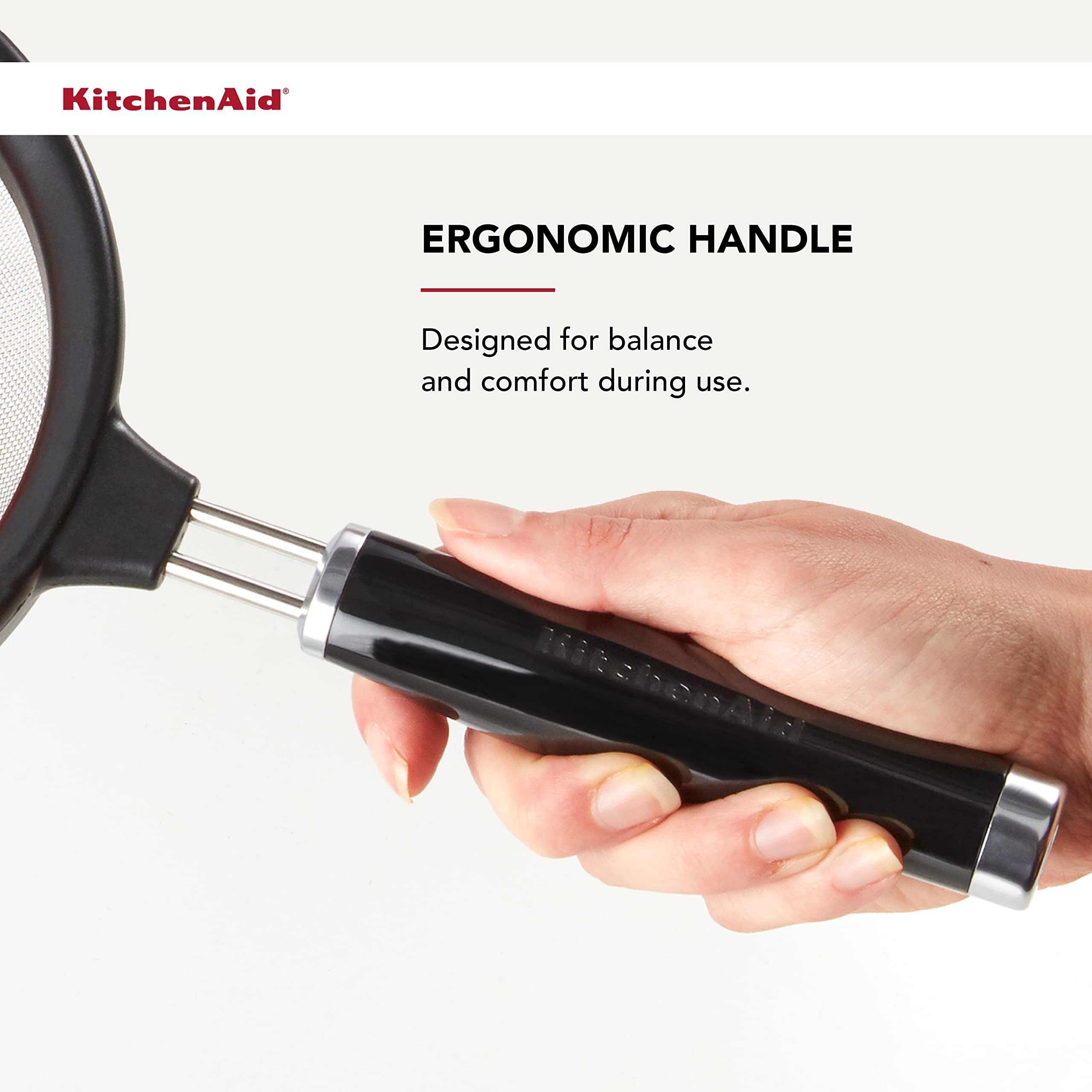 Kitchenaid Classic Strainer, 7-Inch, Black