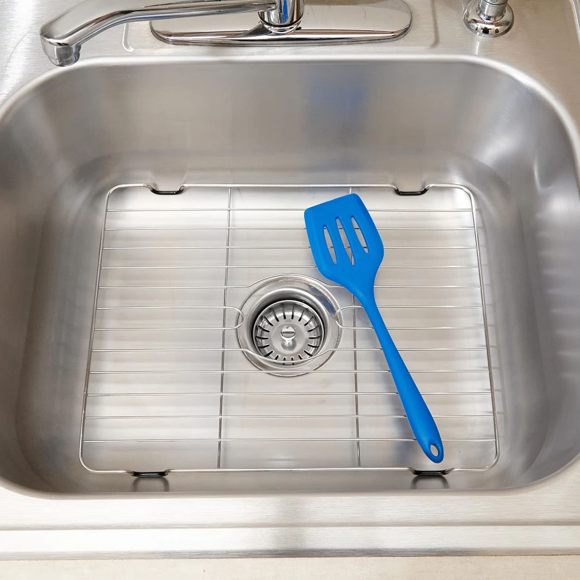 Better Houseware Small Sink Protector  Stainless Steel  Medium (16  x 12-5/8 x 1)