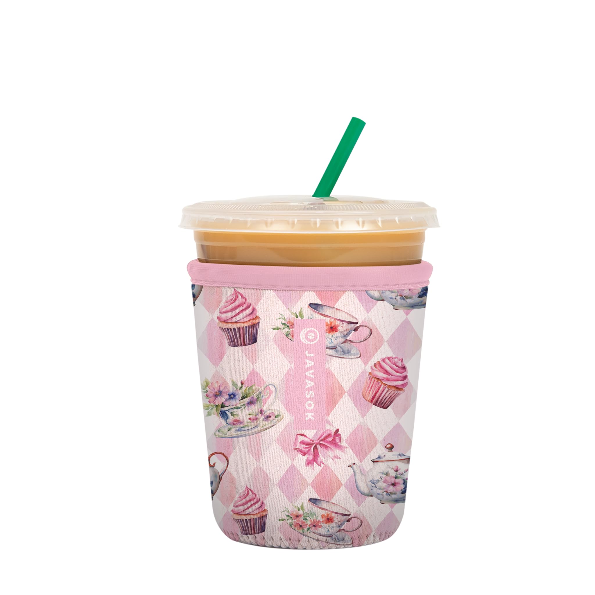 Sok It JavaSok Iced Coffee & Cold Soda Insulated Neoprene Cup Sleeve (Wonderfully Sweet, Small: 16-20oz)